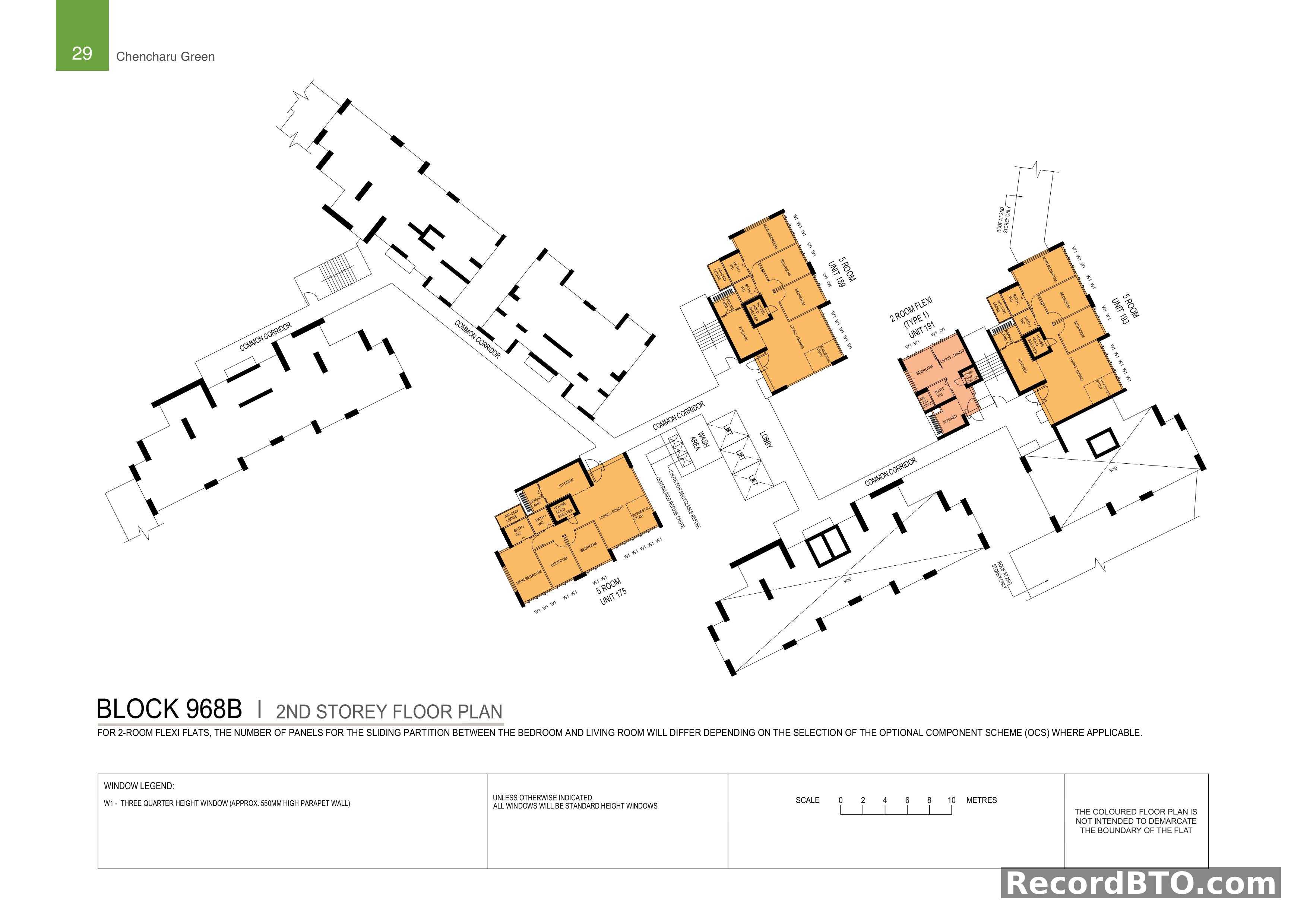 Block 968B: 2nd Storey Floor Plan