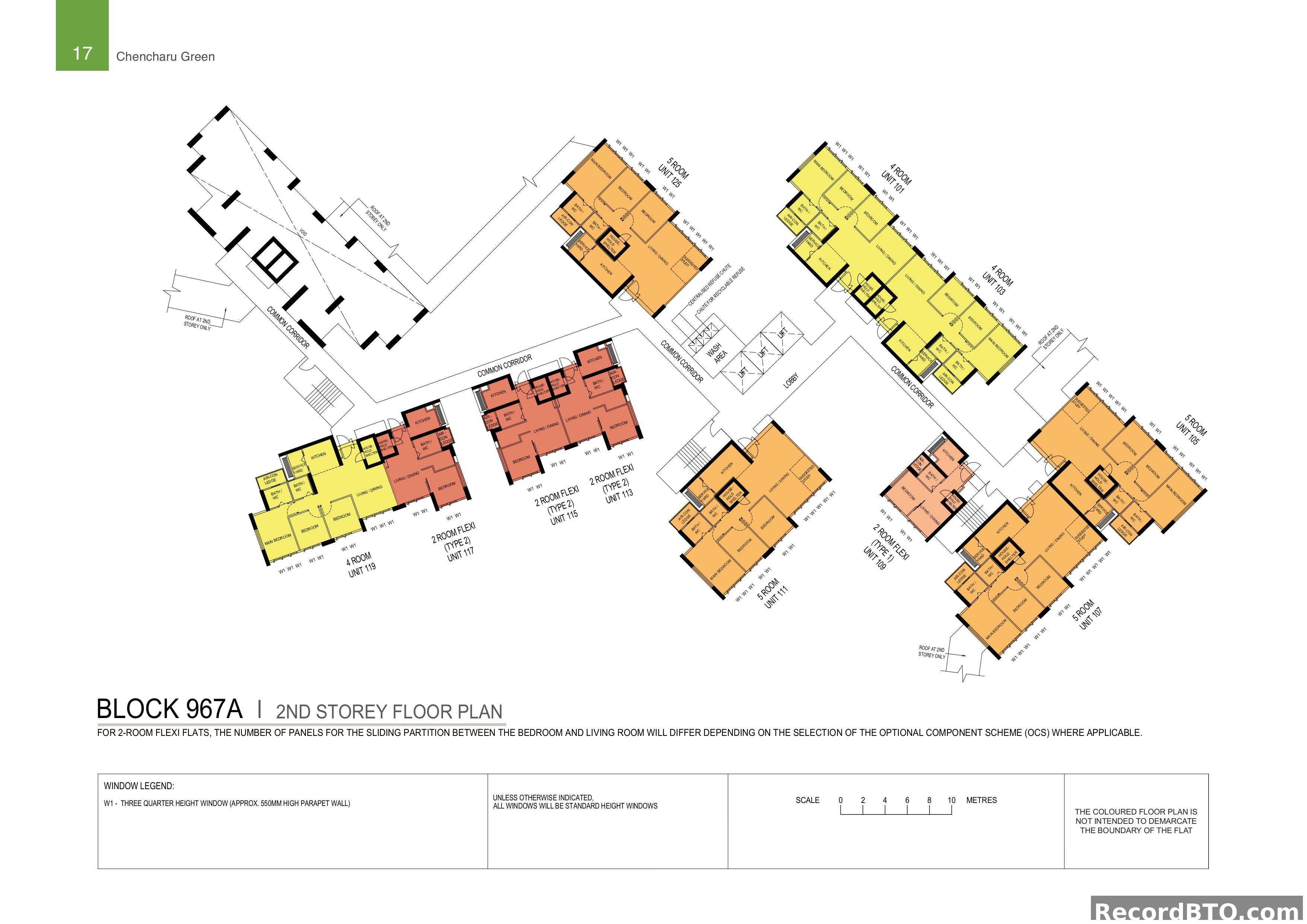 Block 967A: 2nd Storey Floor Plans