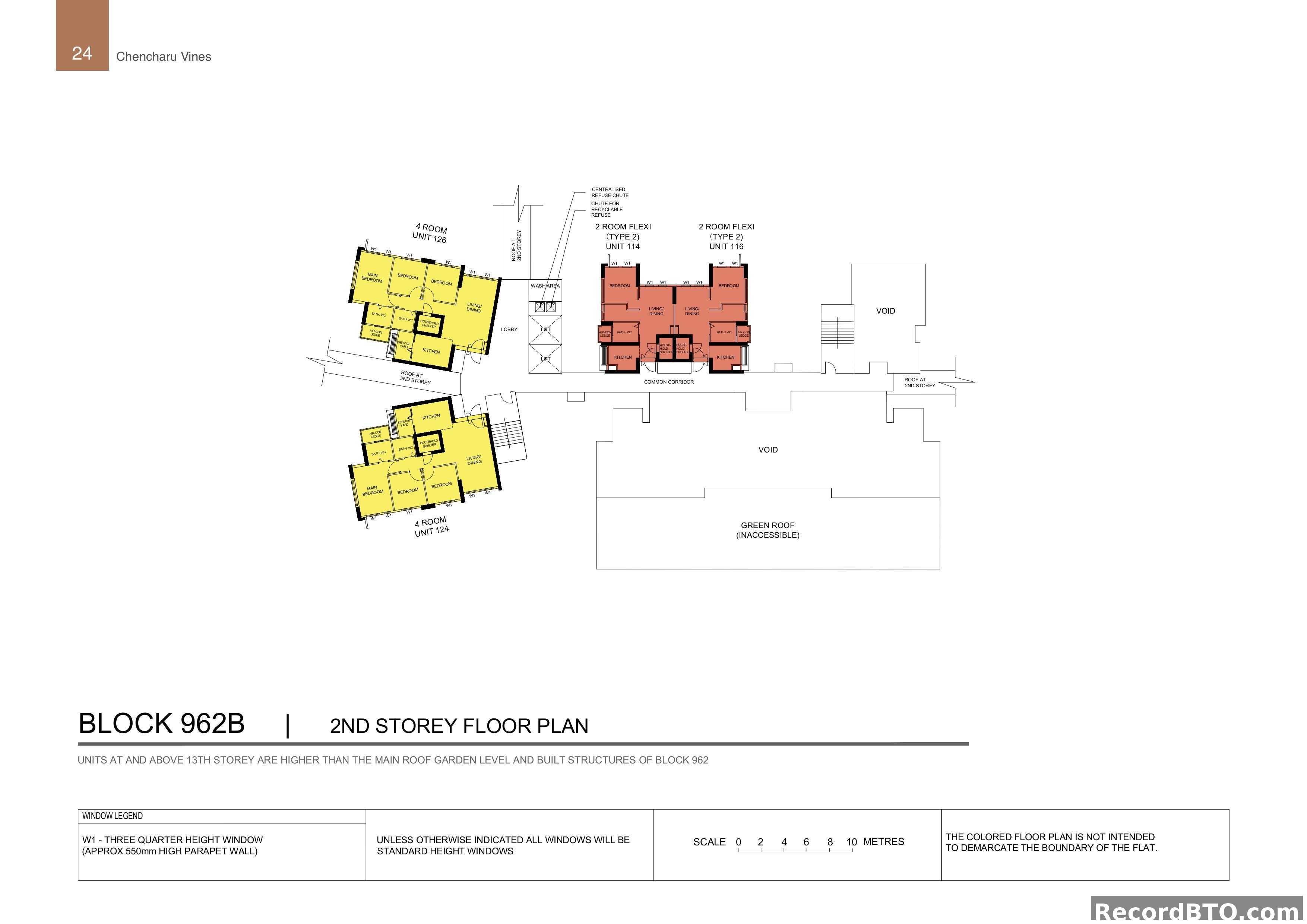 Block 962B: 2nd Storey Floor Plan