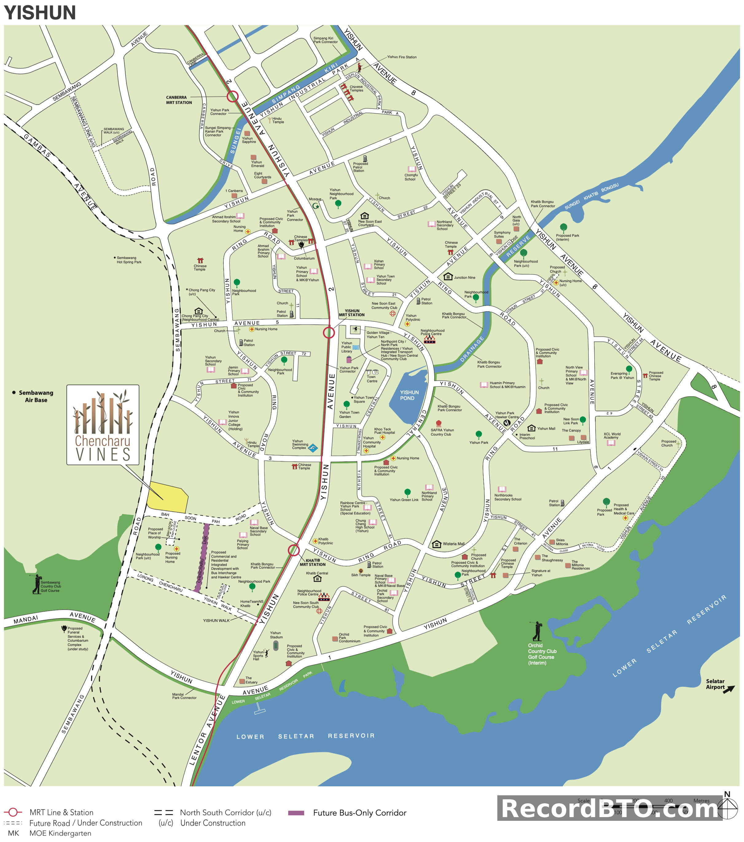 Yishun HDB BTO Project Location Map