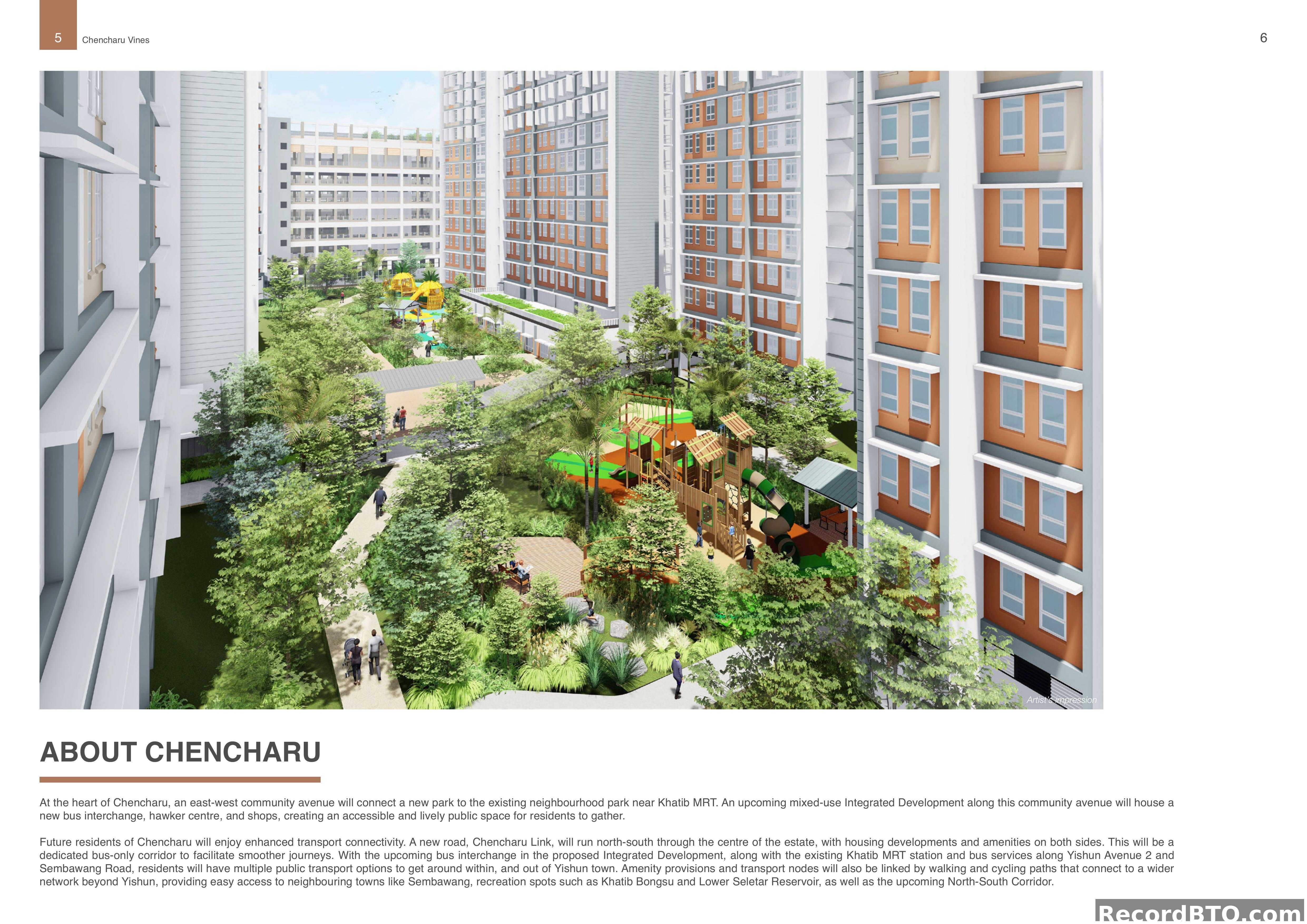 Artist's Impression of Residential Estate with Area Overview