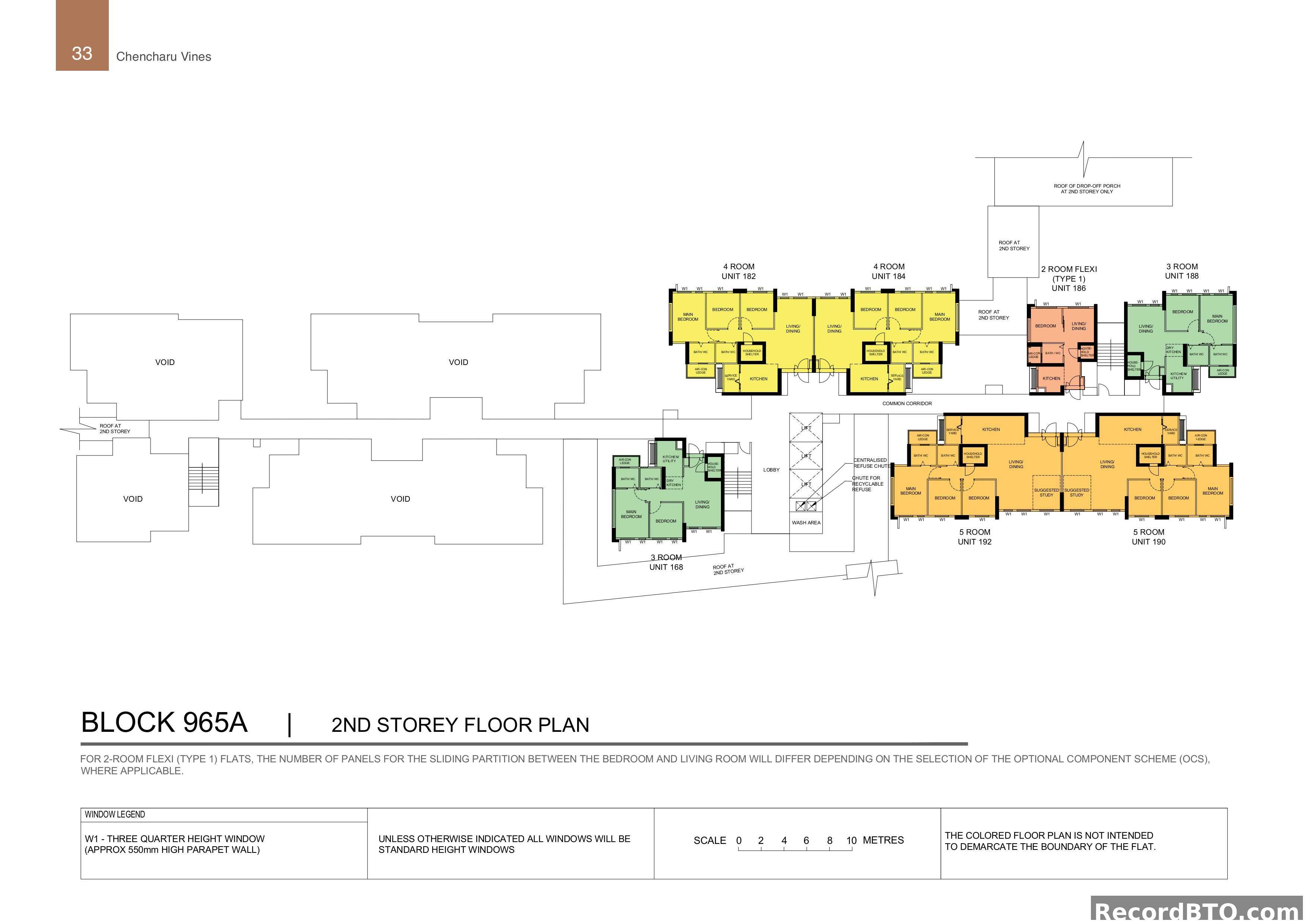 Block 965A: 2nd Storey Floor Plan