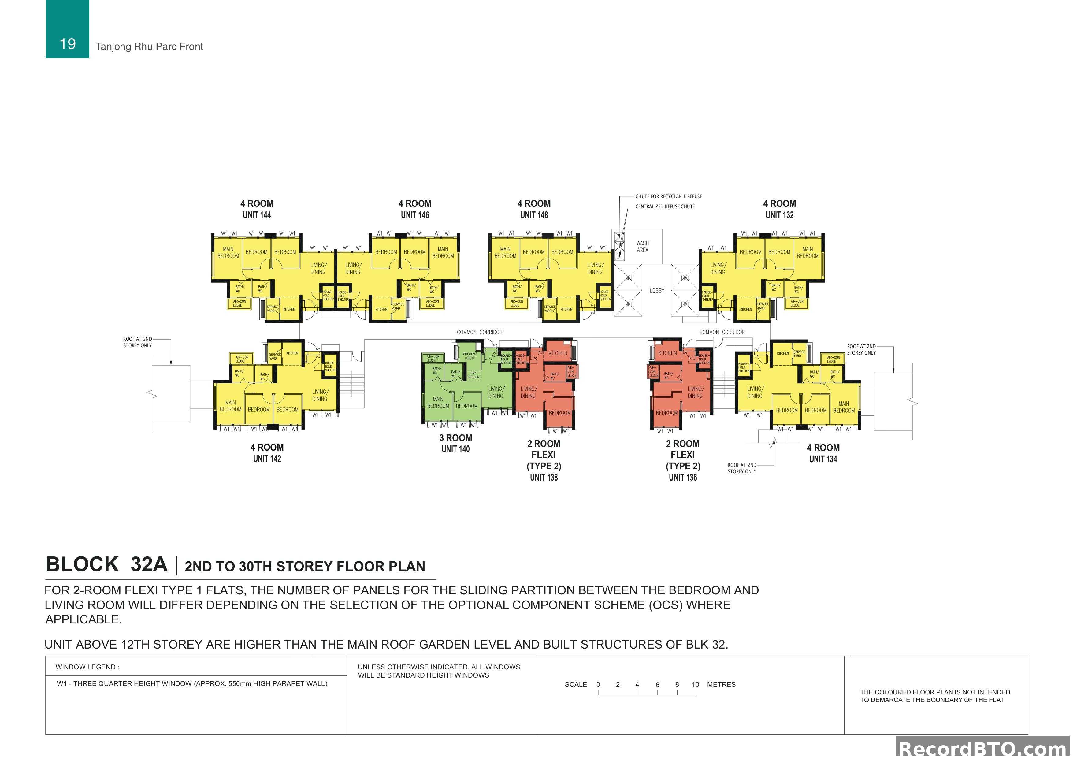 Block 32A: 2nd to 30th Storey Floor Plan