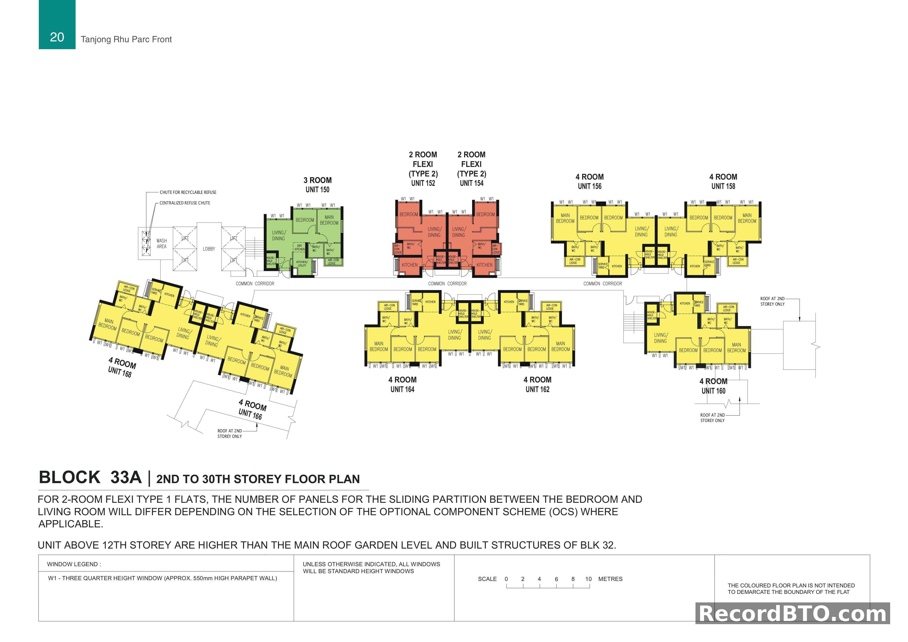 Block 33A: 2nd to 30th Storey Floor Plans