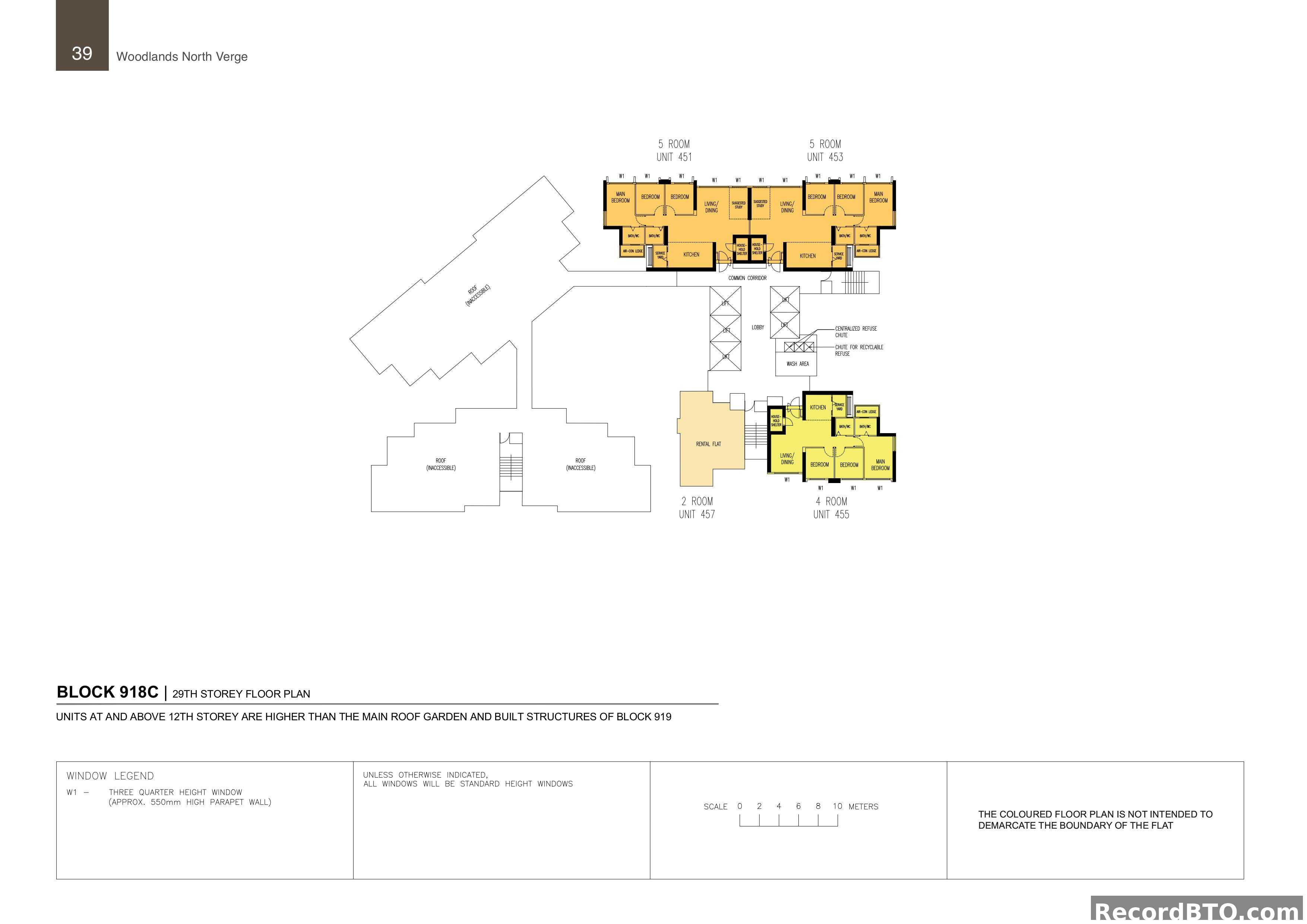 Block 918C: 29th Storey Floor Plan