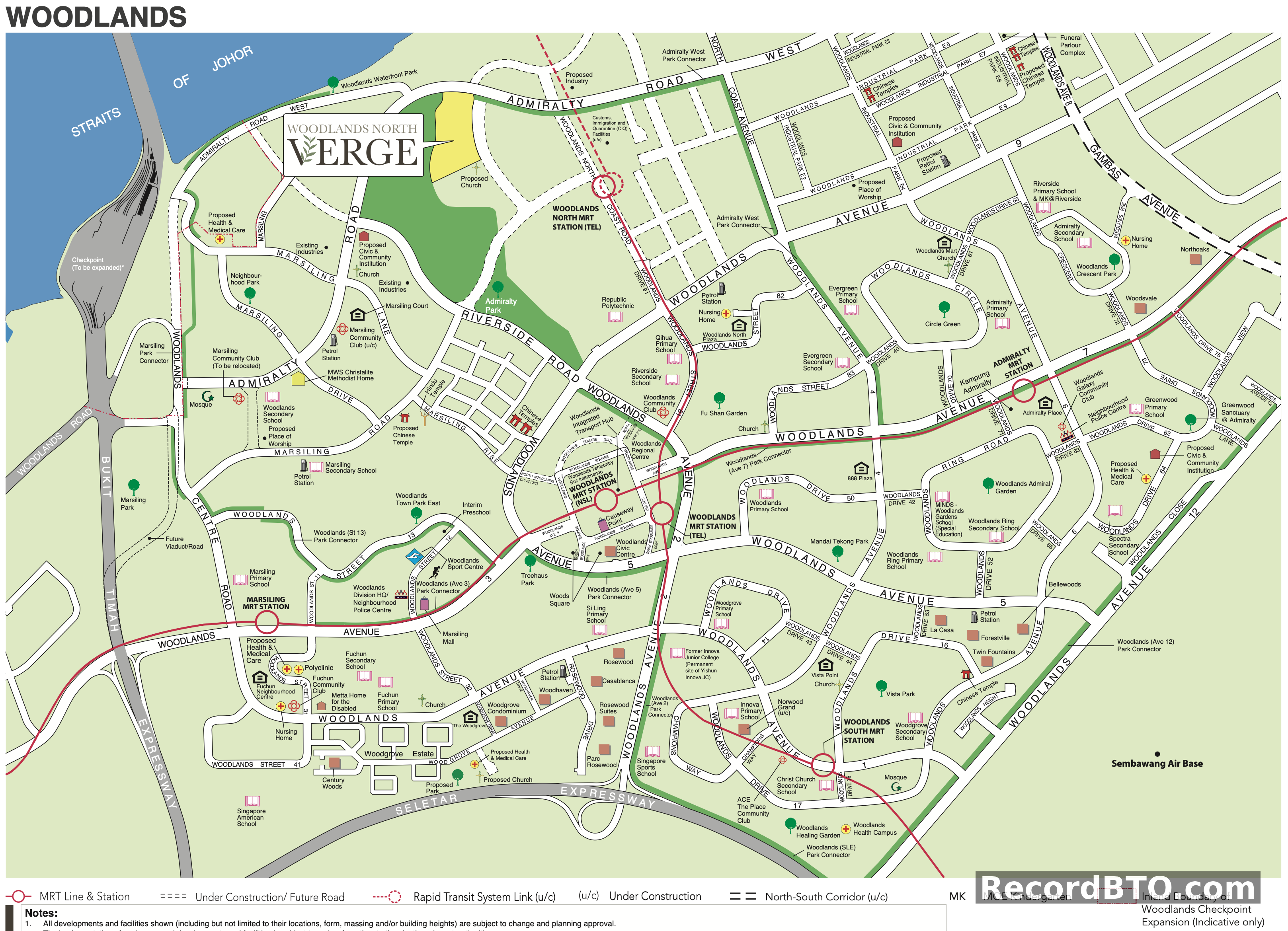 Woodlands Regional Master Plan and Amenities