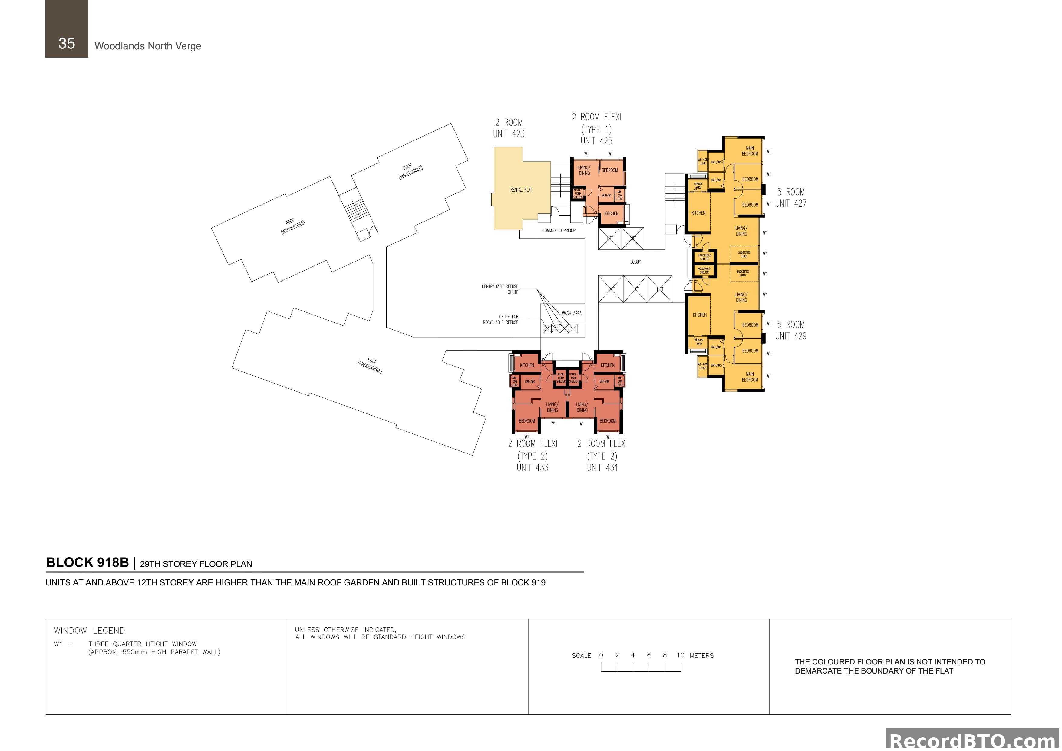 Block 918B: 29th Storey Floor Plan