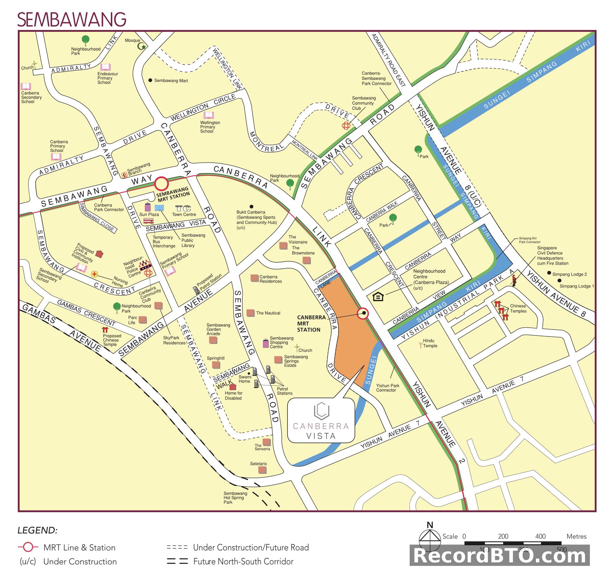 Sembawang Area Location Map