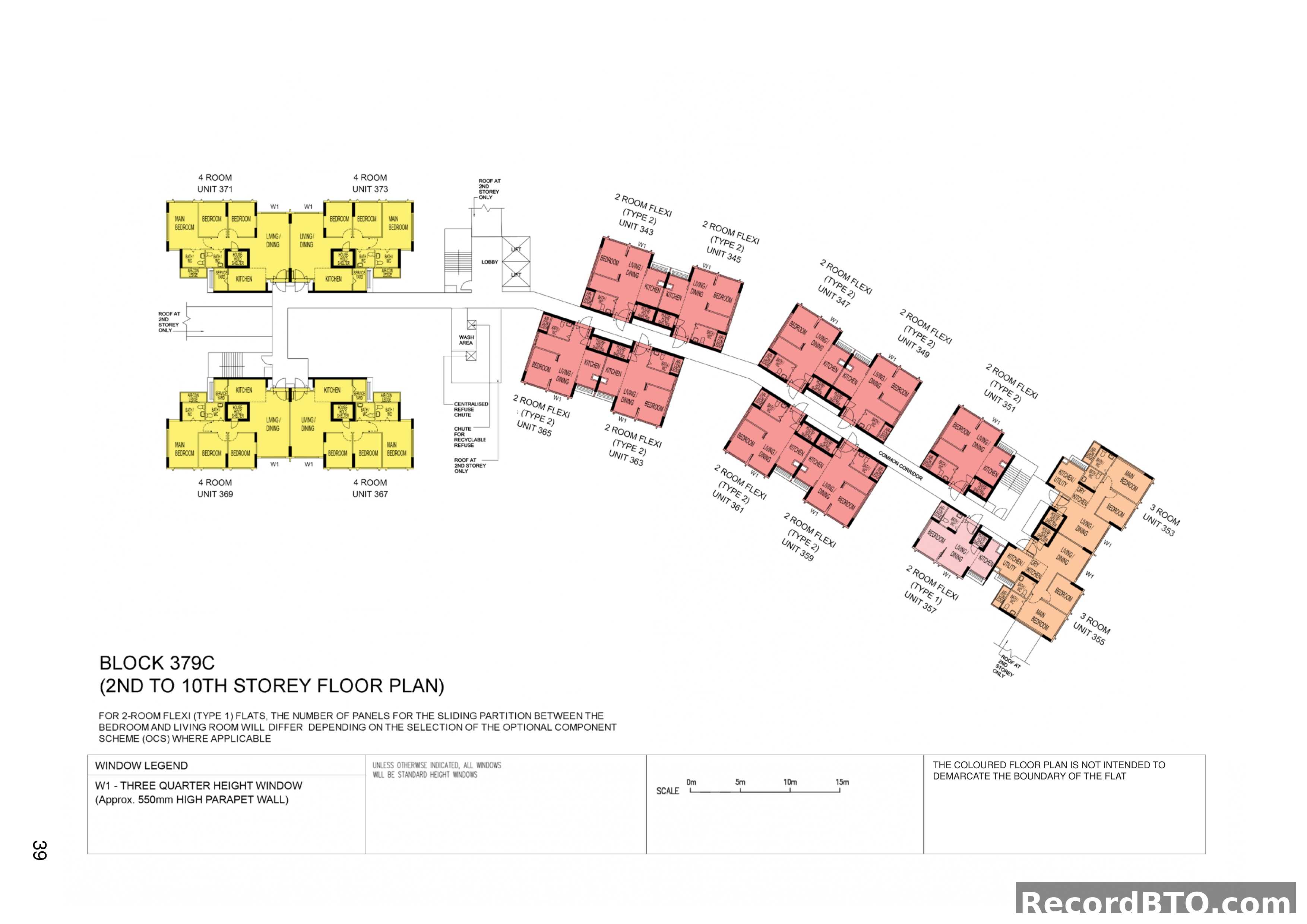 Block 379C: 2nd-10th Storey Floor Plans with Multiple Unit Types