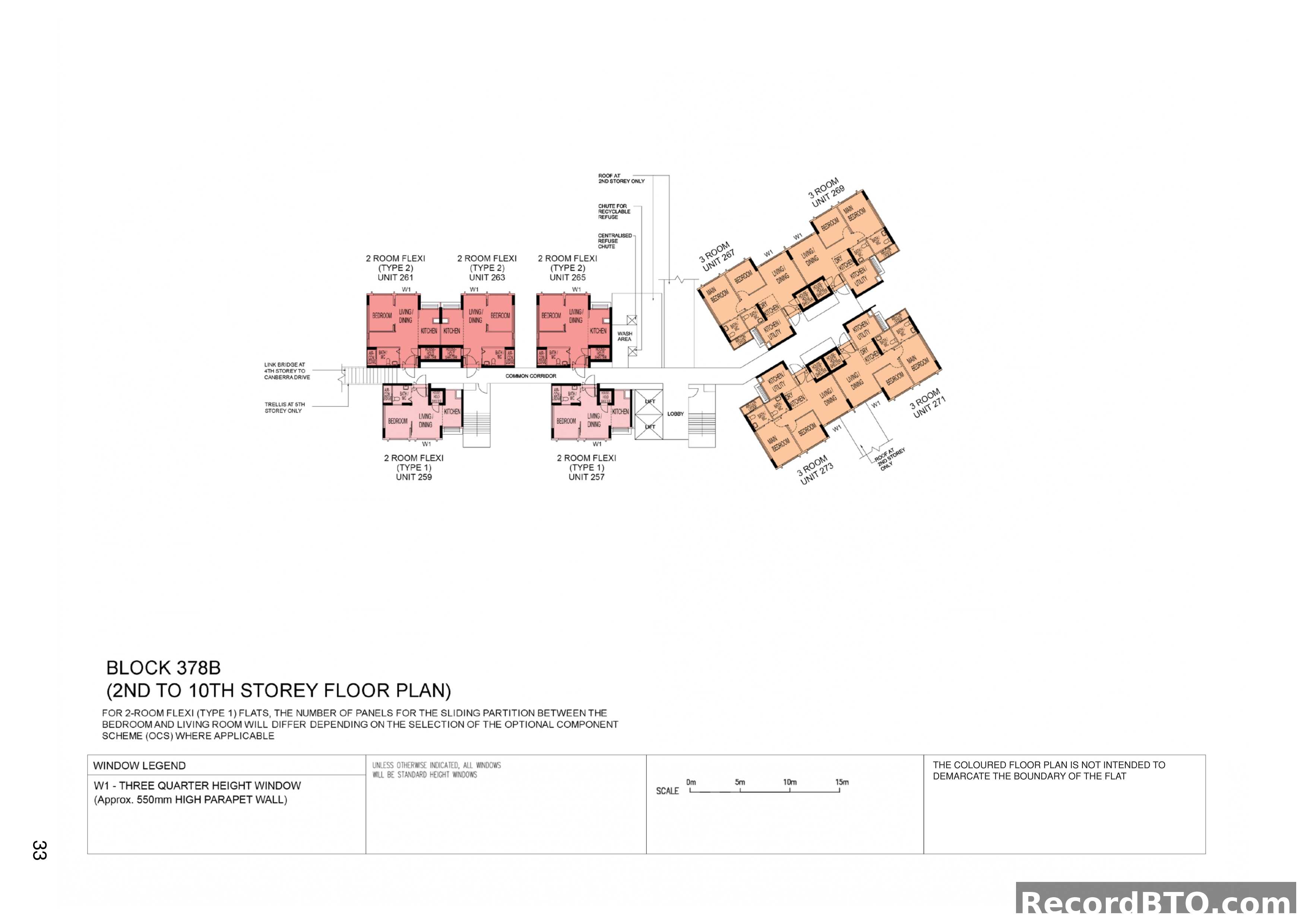 Block 378B: 2nd to 10th Storey Floor Plan
