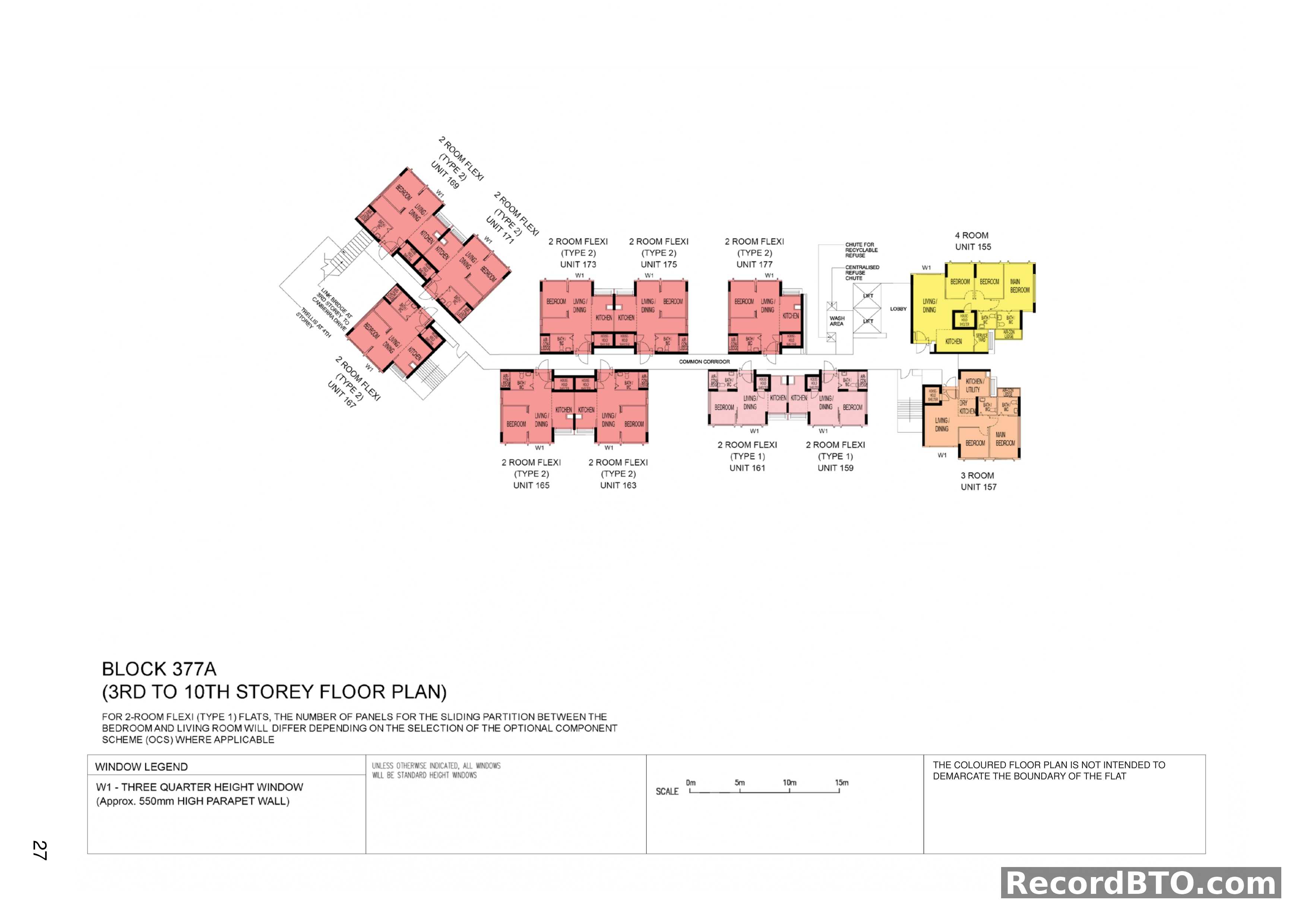 Block 377A: 3rd-10th Storey Floor Plan