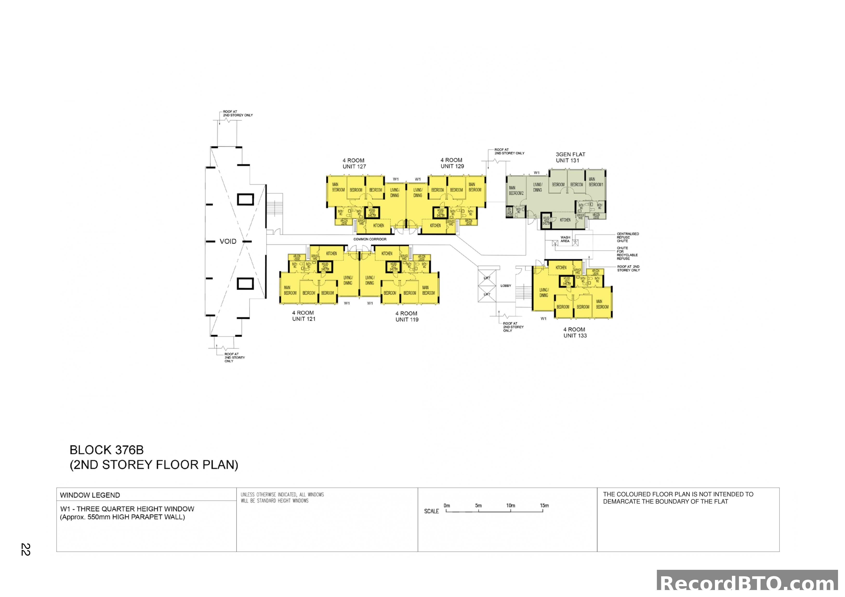 Block 376B: 2nd Storey Floor Plan