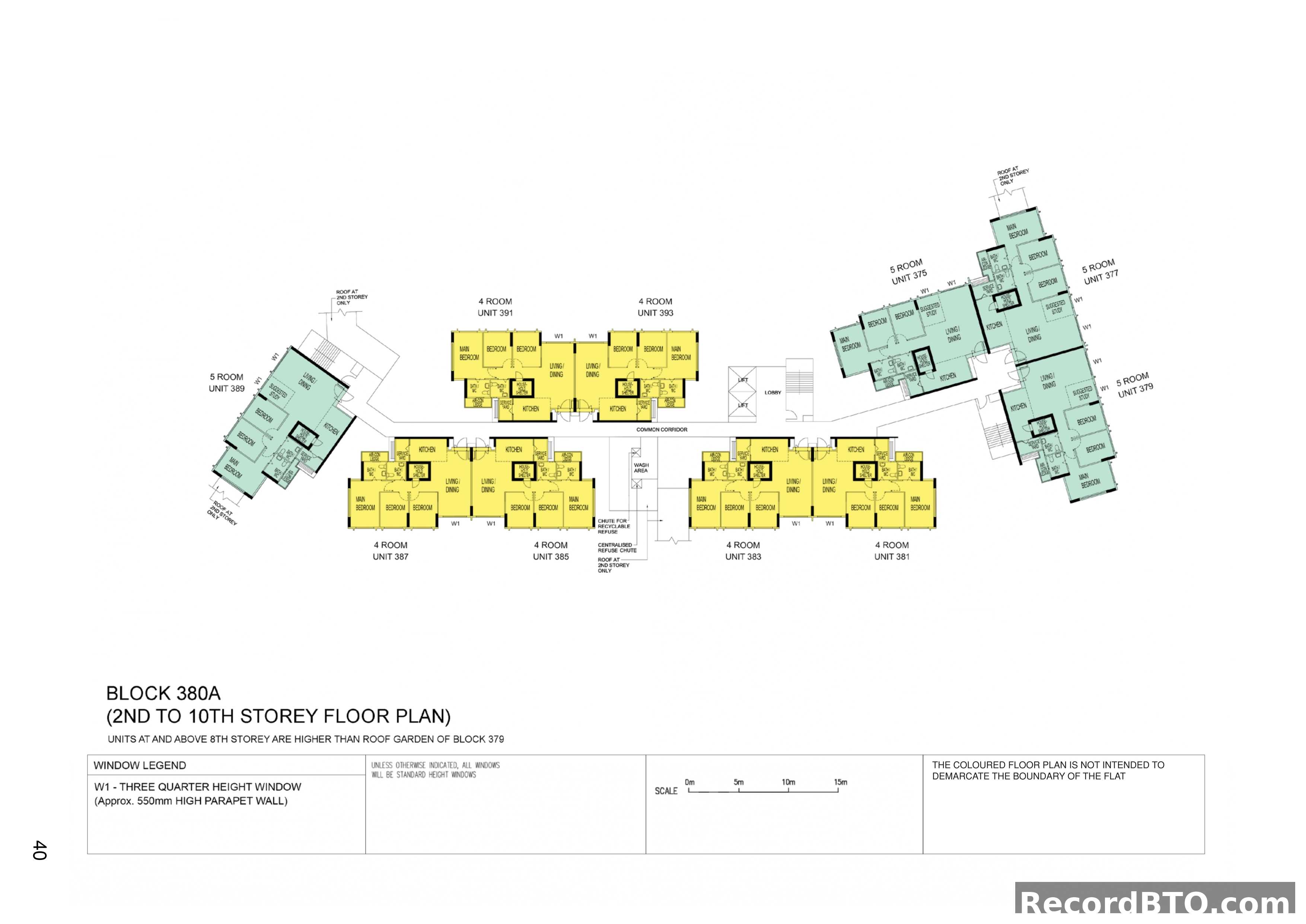 Block 380A: 2nd to 10th Storey Floor Plan