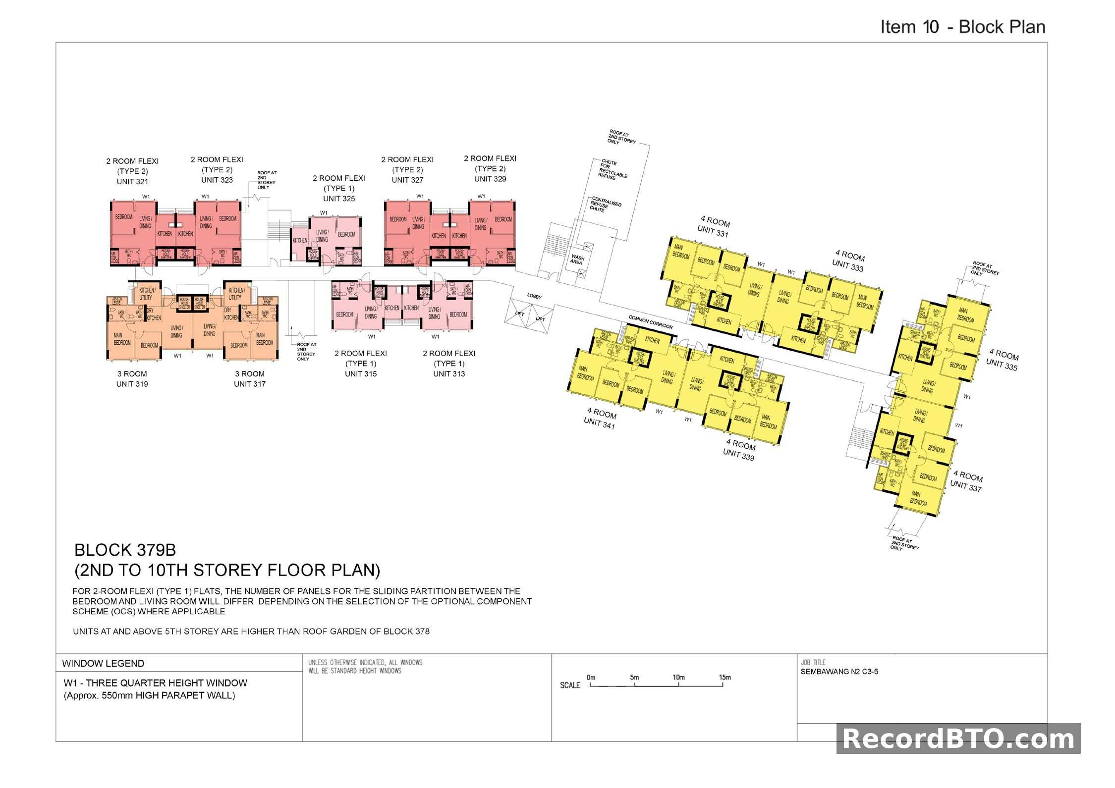 Block 379B: 2nd-10th Storey Floor Plans
