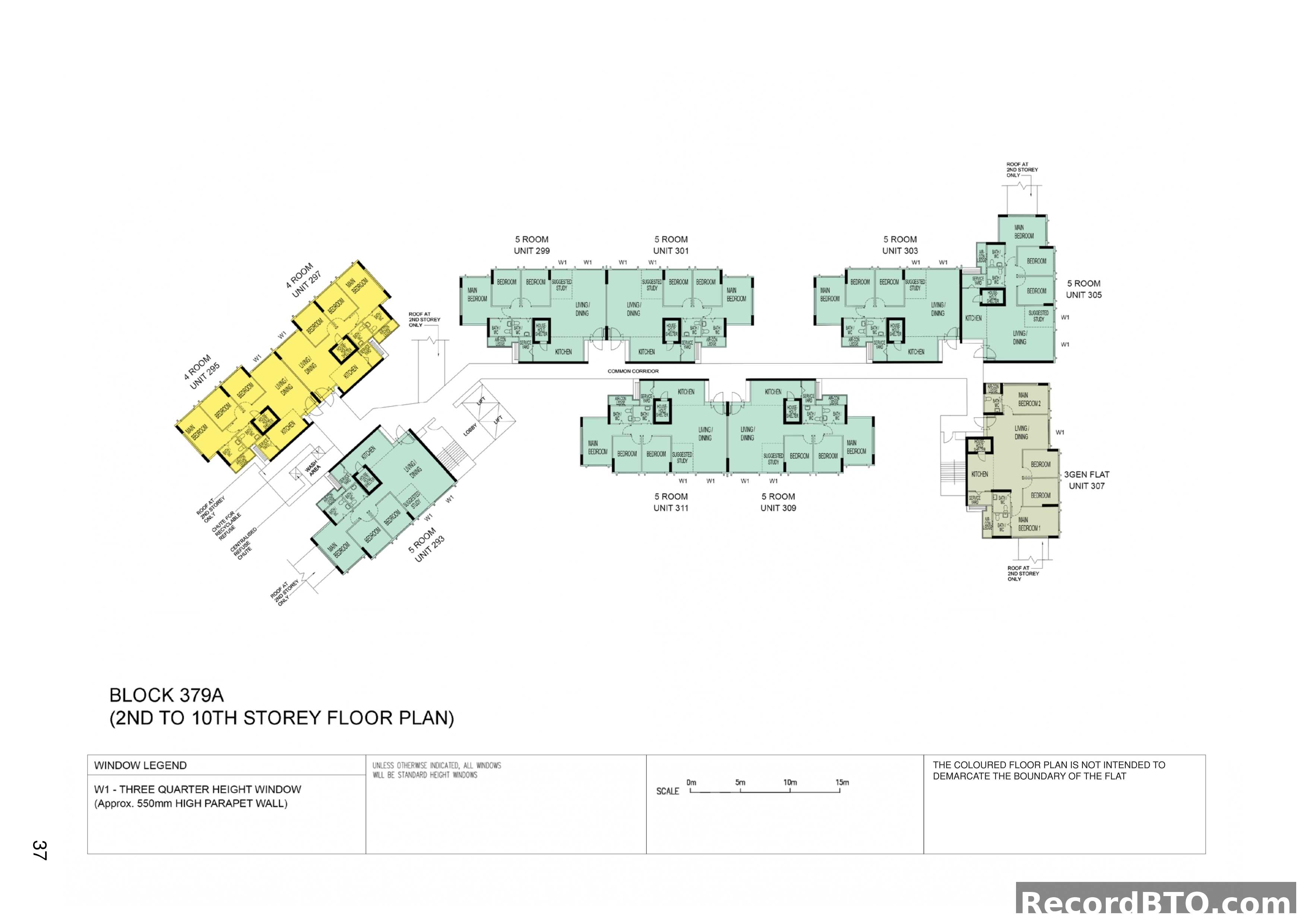 Block 379A: 2nd to 10th Storey Floor Plan