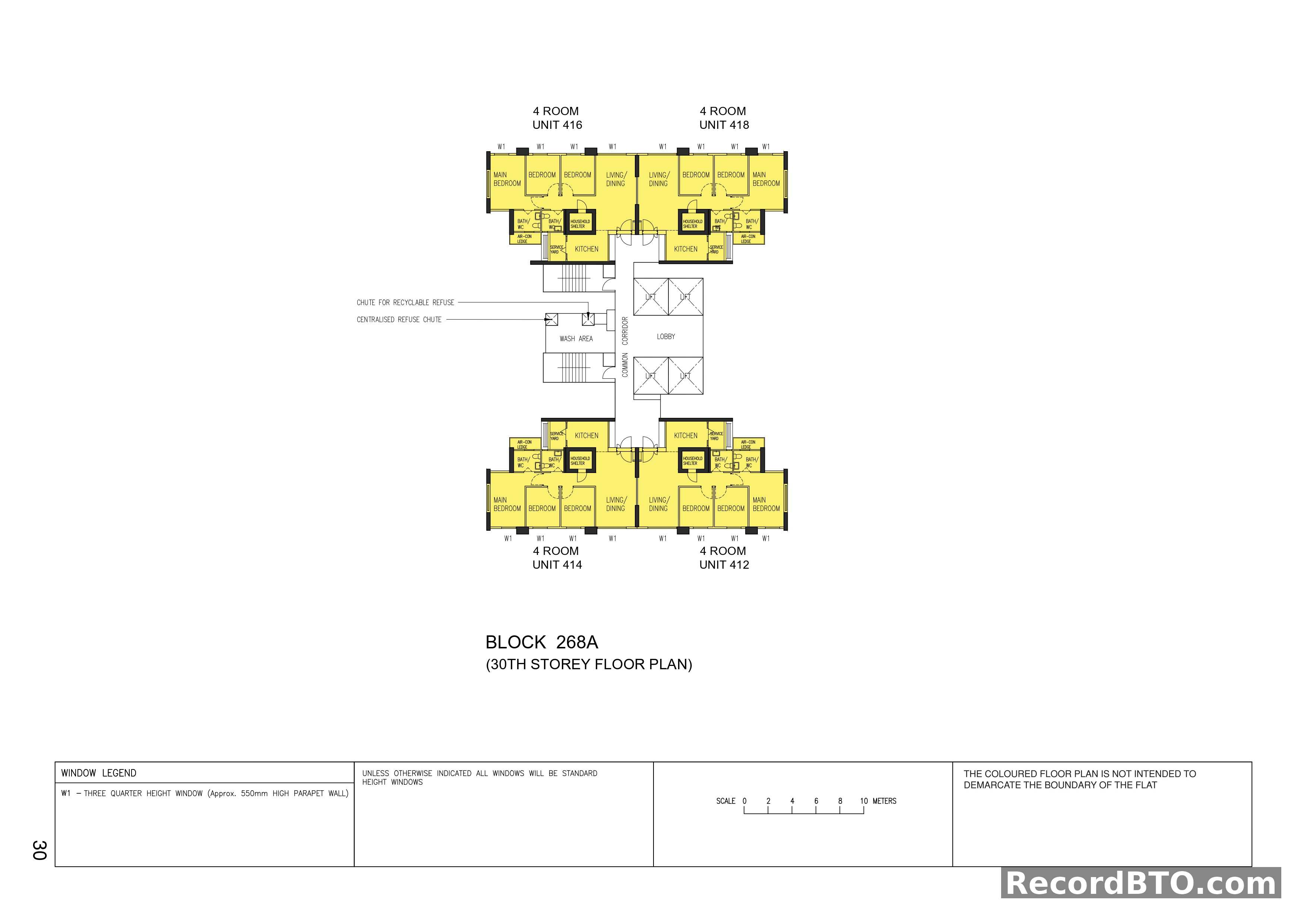 Block 268A: 30th Storey Floor Plan