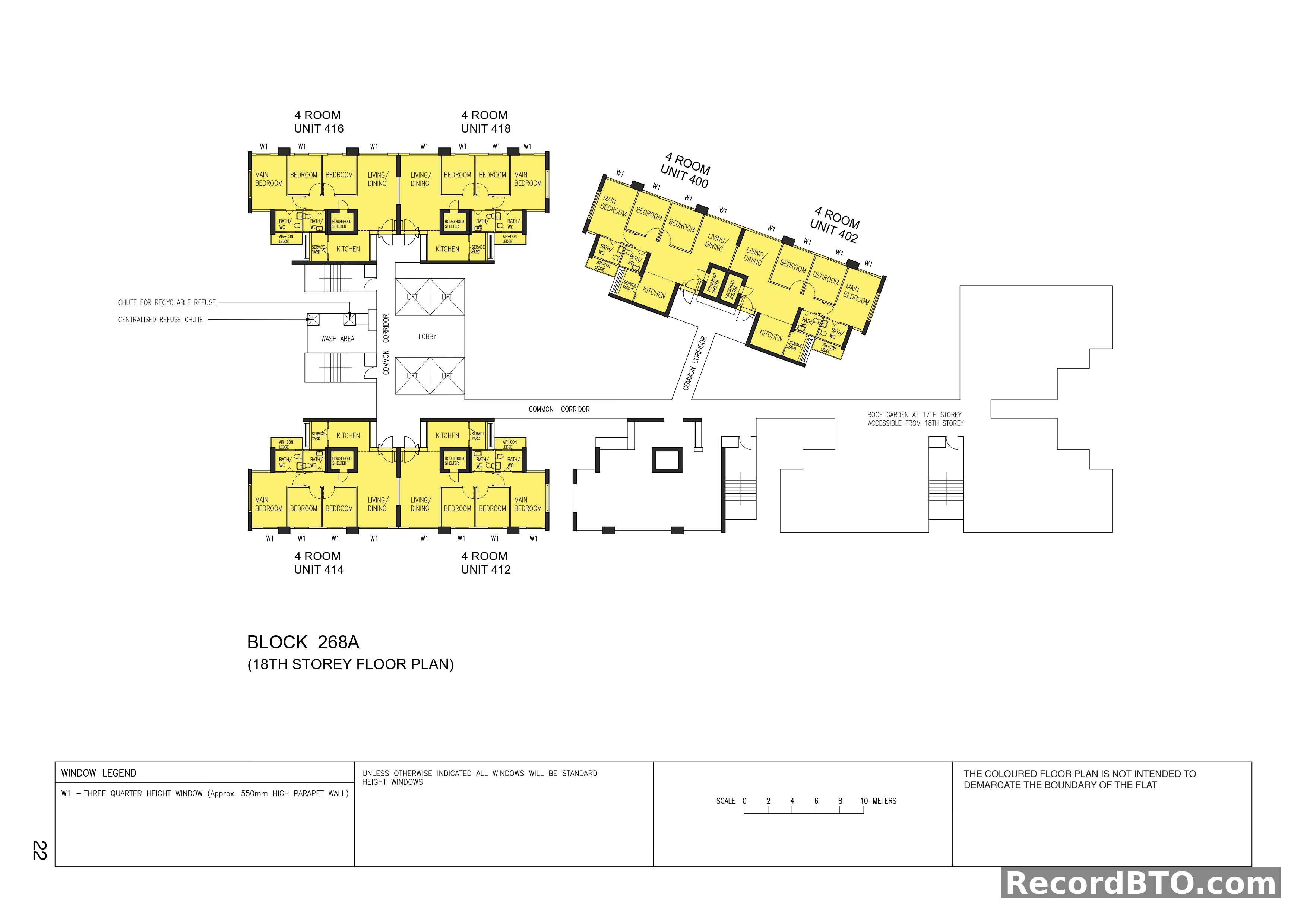 Block 268A: 18th Storey Floor Plan