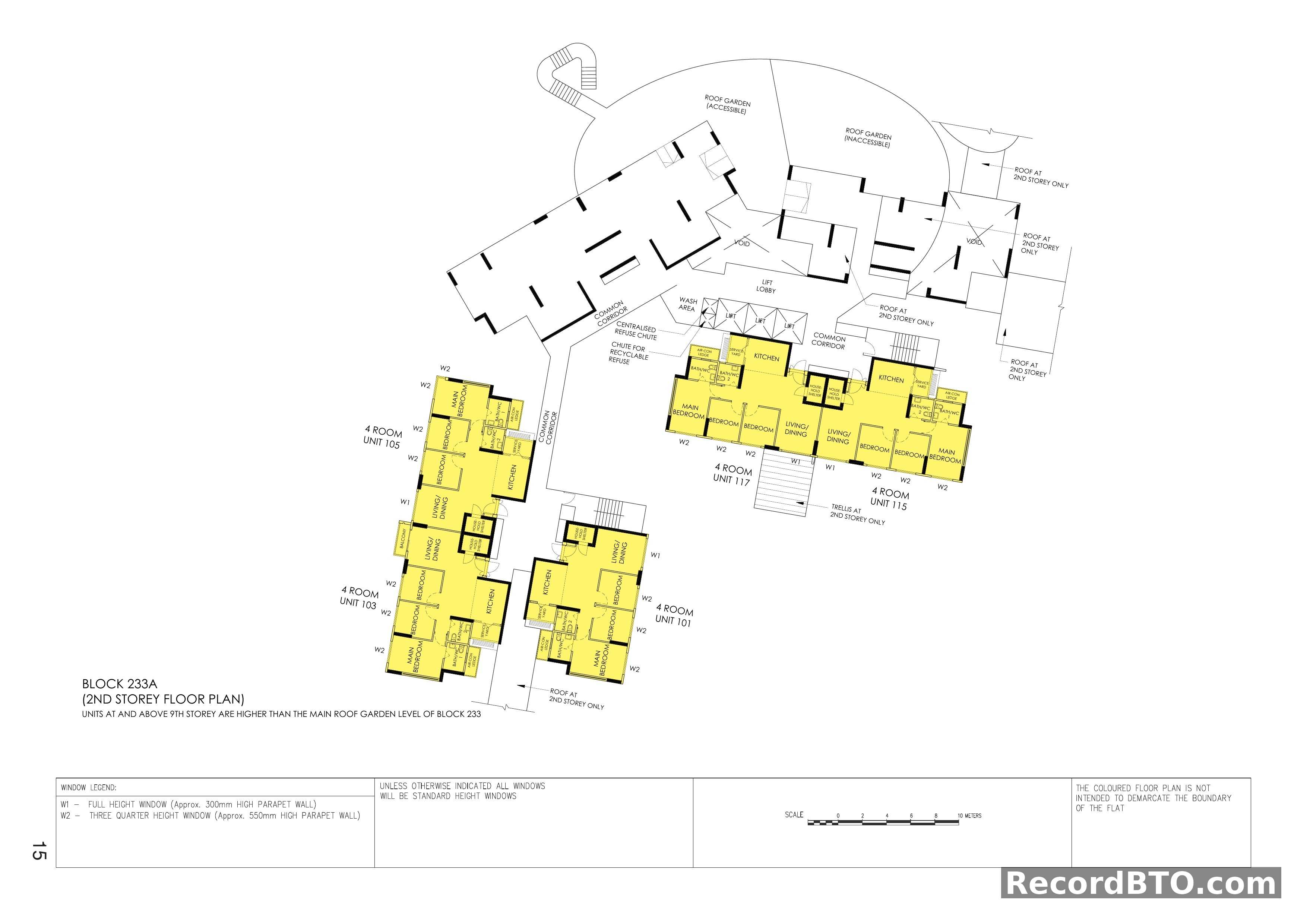 Block 233A: 2nd Storey Floor Plan