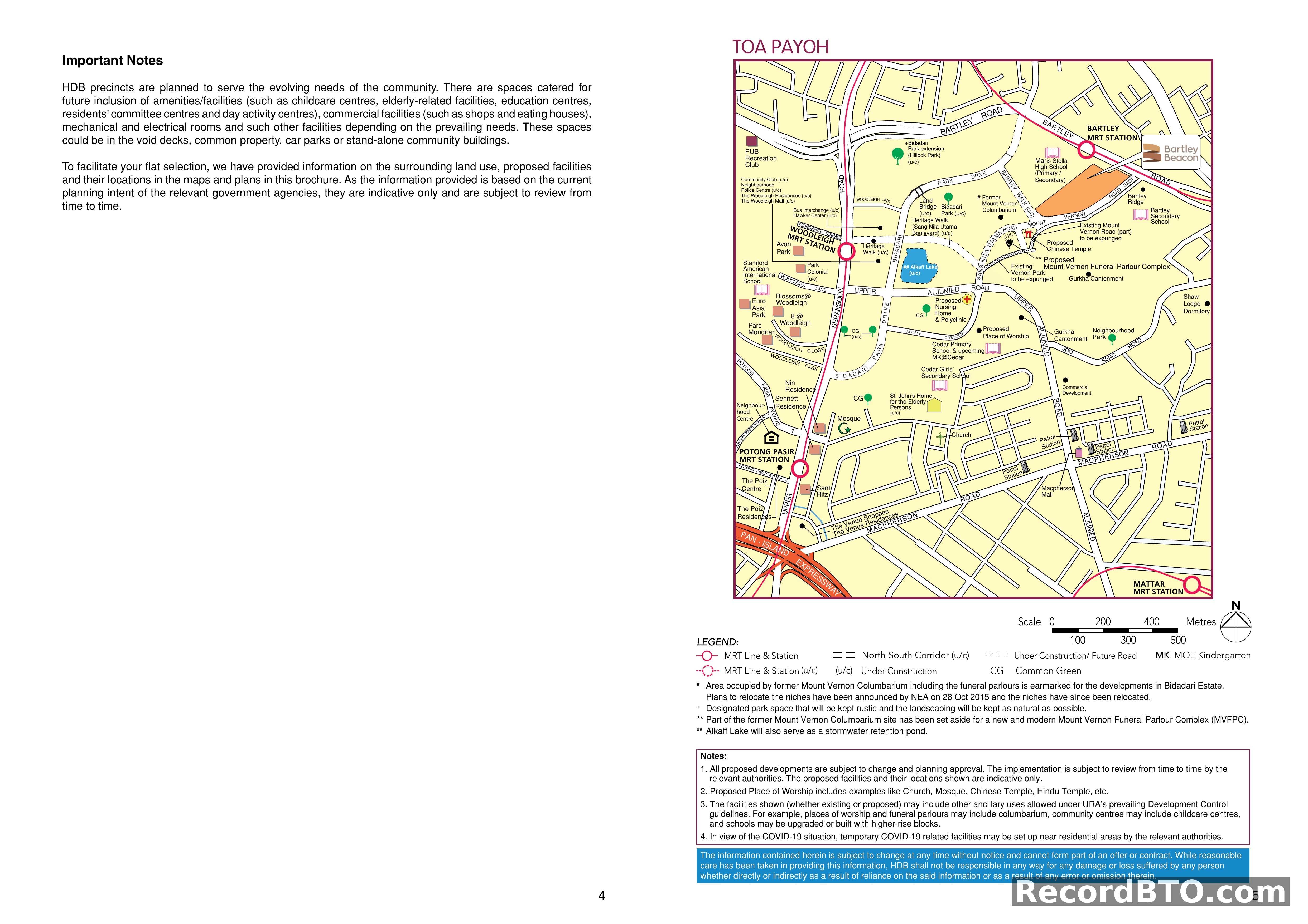 Toa Payoh Locality Map and Project Information