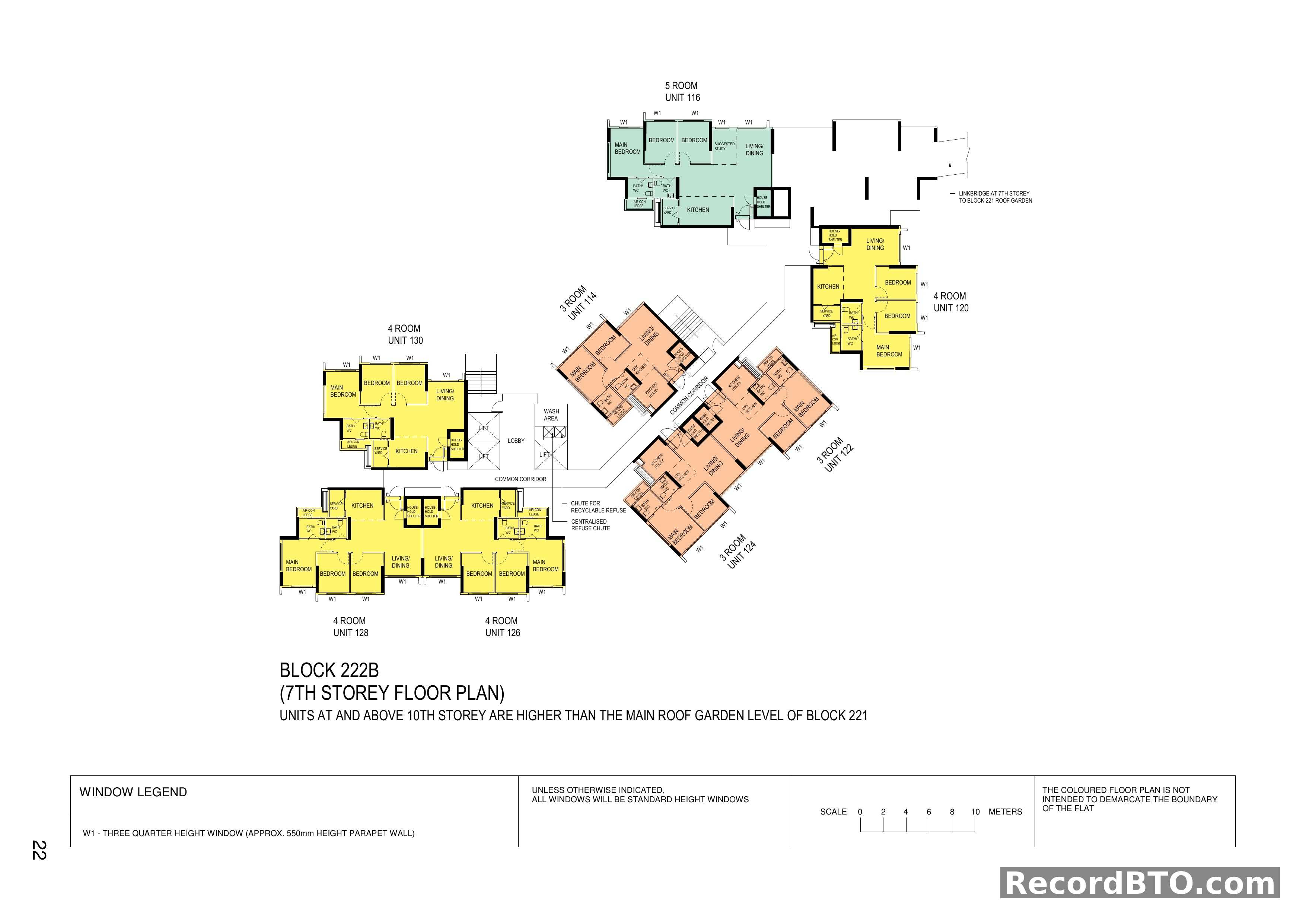 Block 222B: 7th Storey Floor Plan