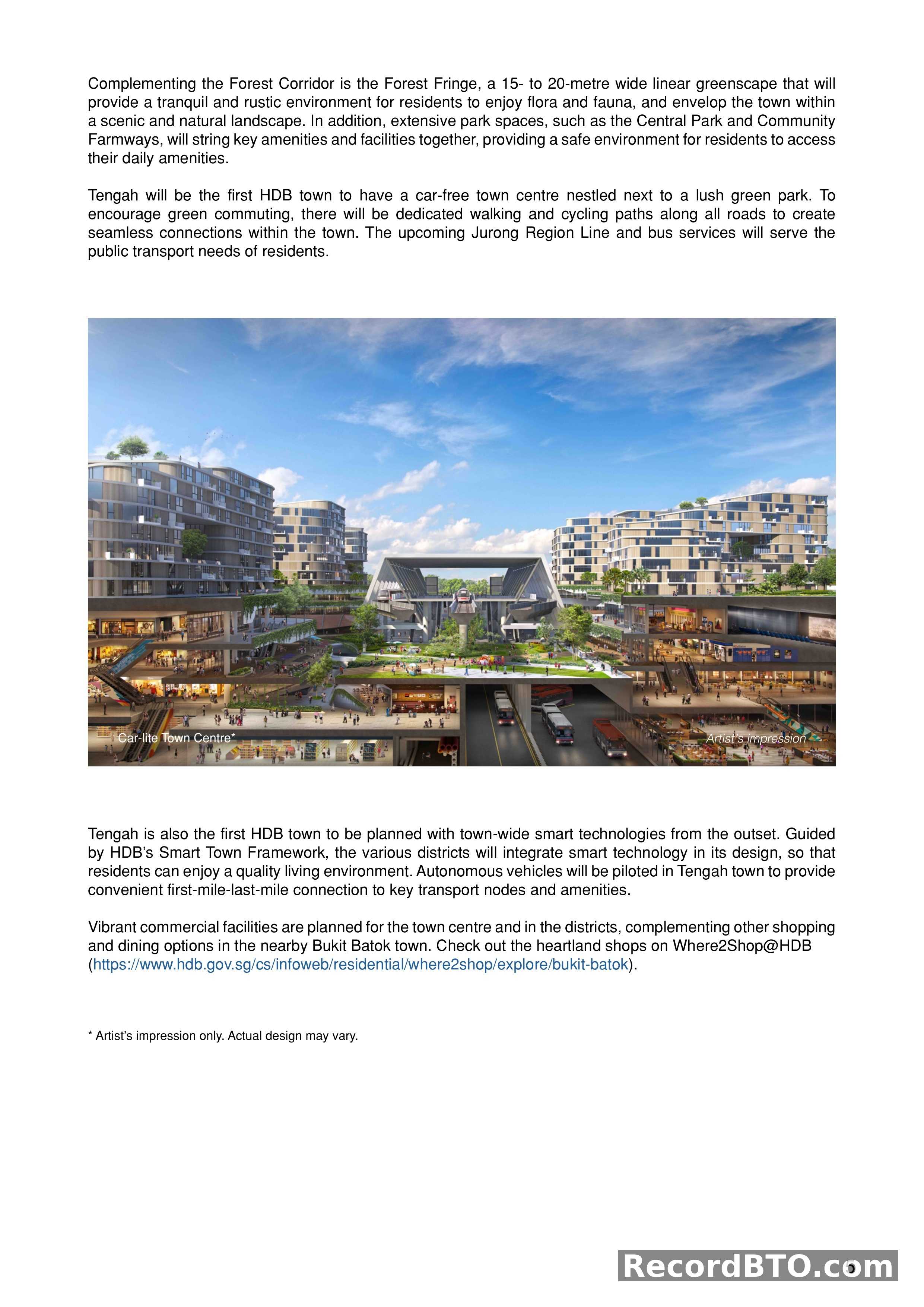 Tengah Town Centre & Smart Town Features Overview