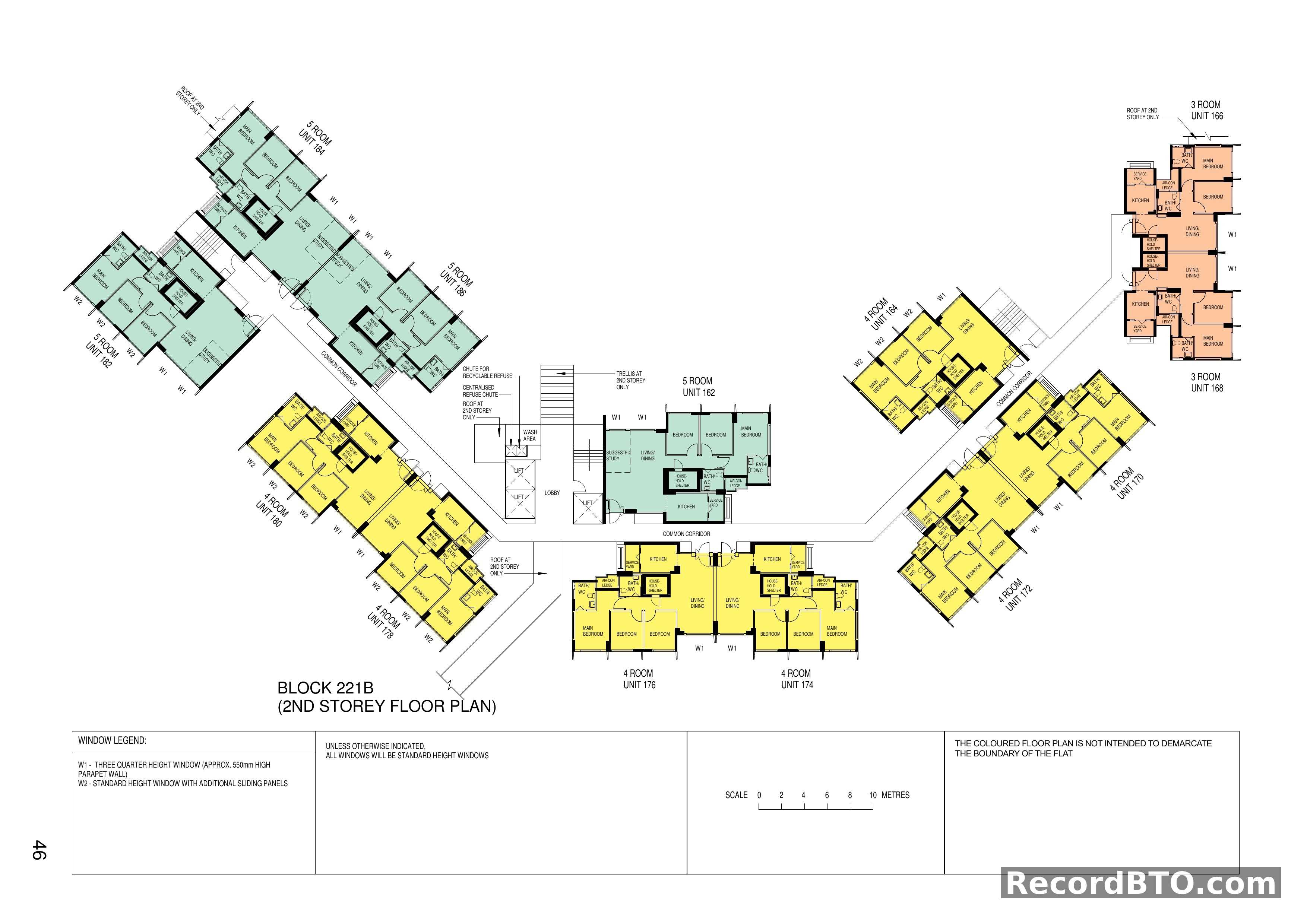 Block 221B: 2nd Storey Floor Plan