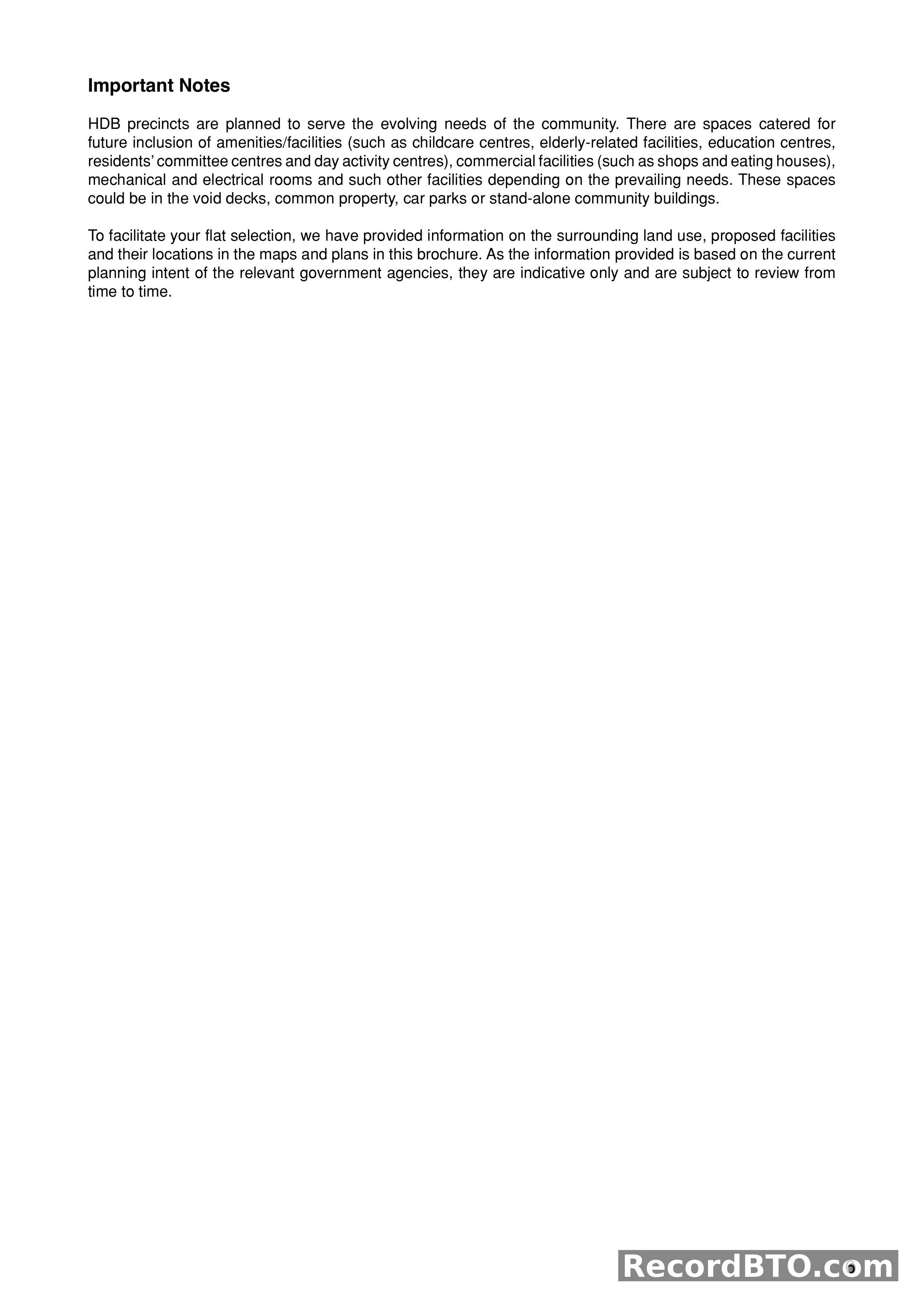 Important Notes on HDB Planning and Amenities