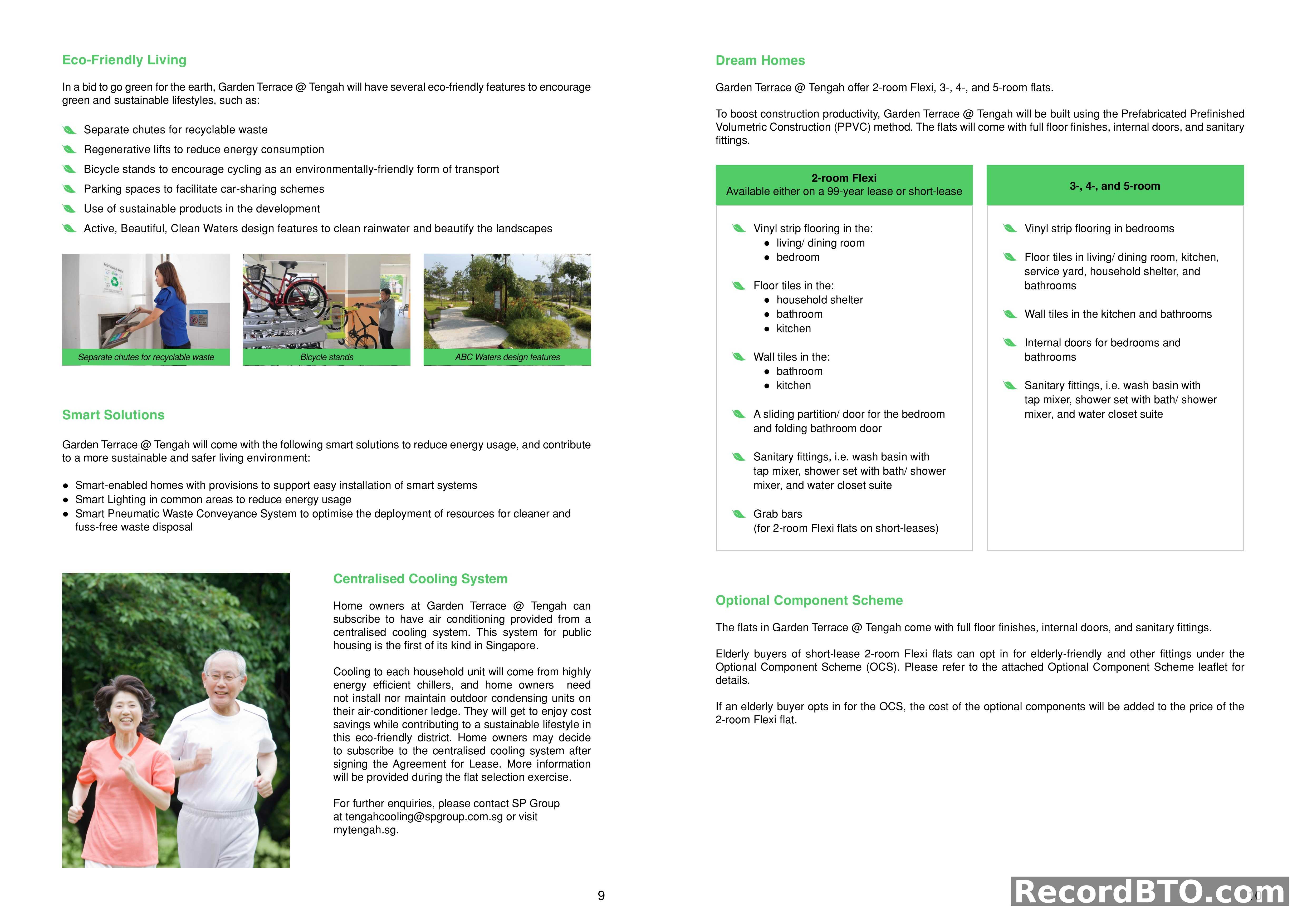 HDB BTO Property Features, Flat Specifications, and Optional Schemes