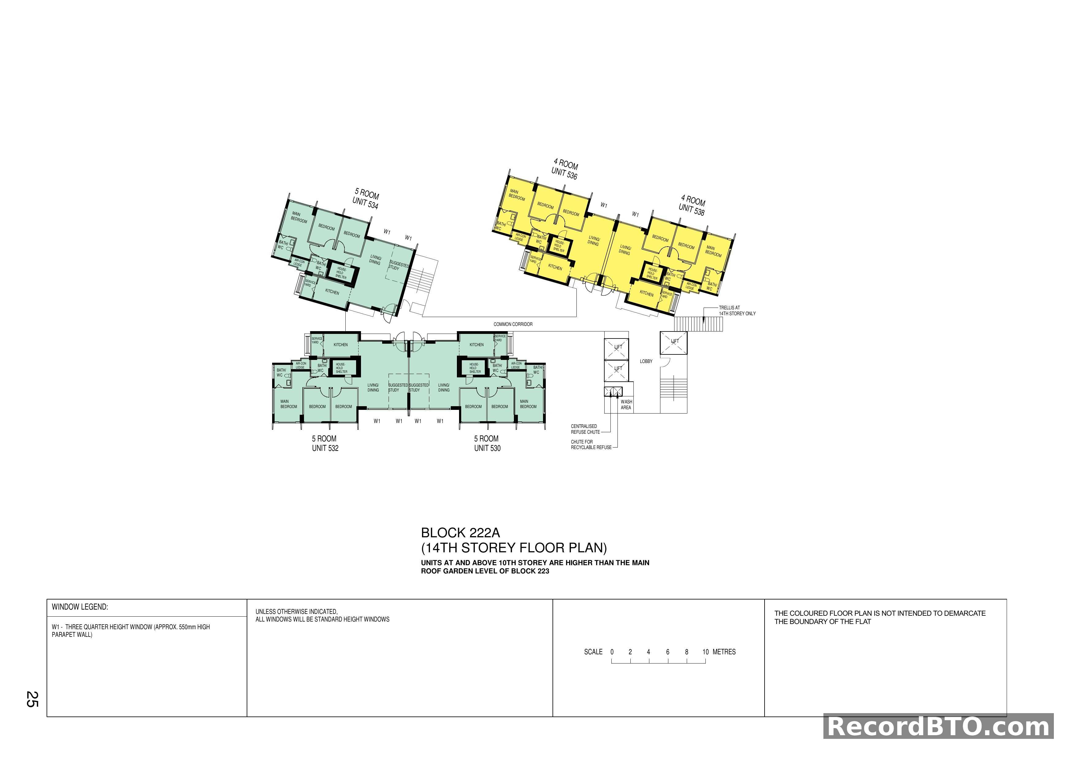 Block 222A: 14th Storey Floor Plan