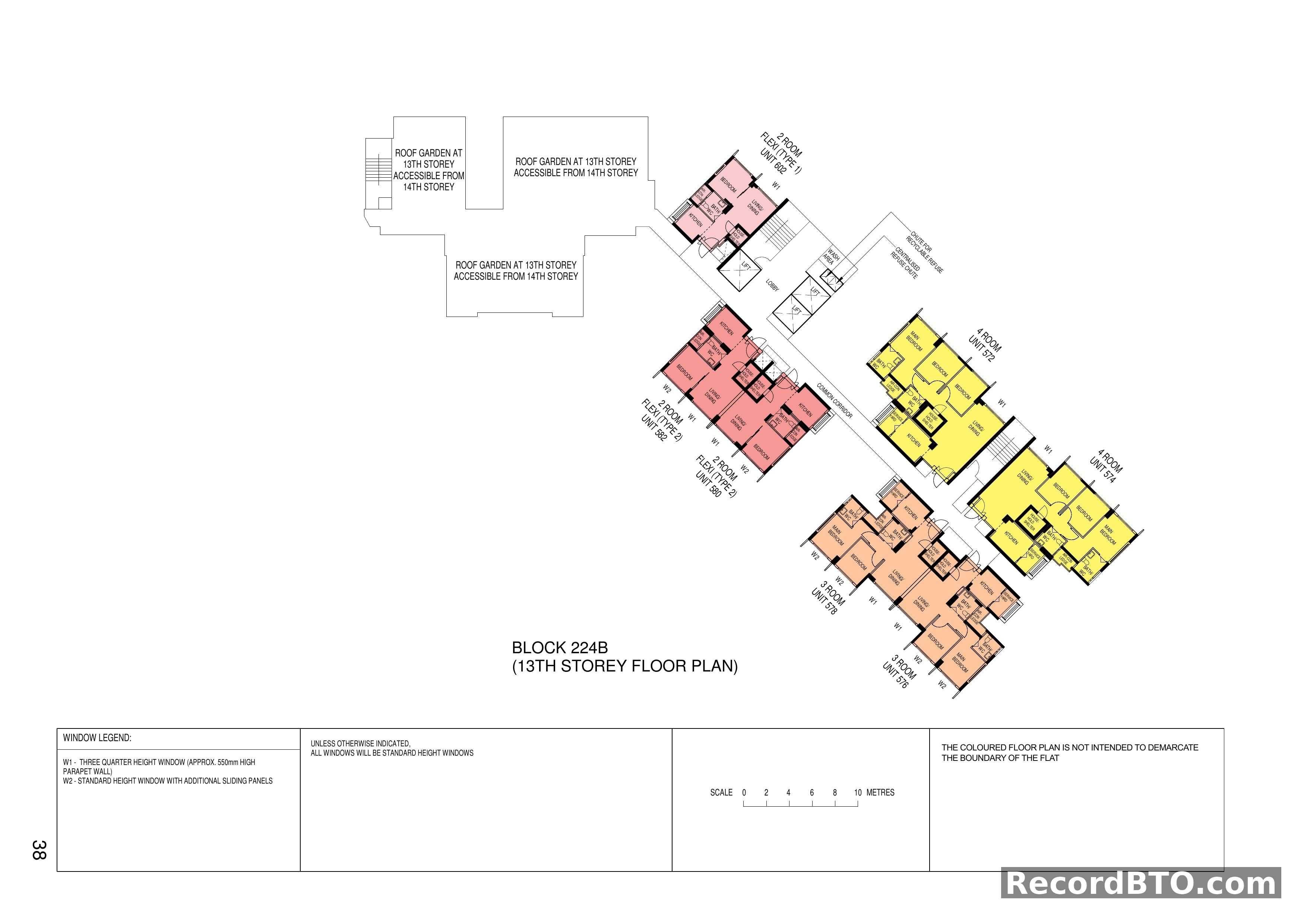 Block 224B: 13th Storey Floor Plan