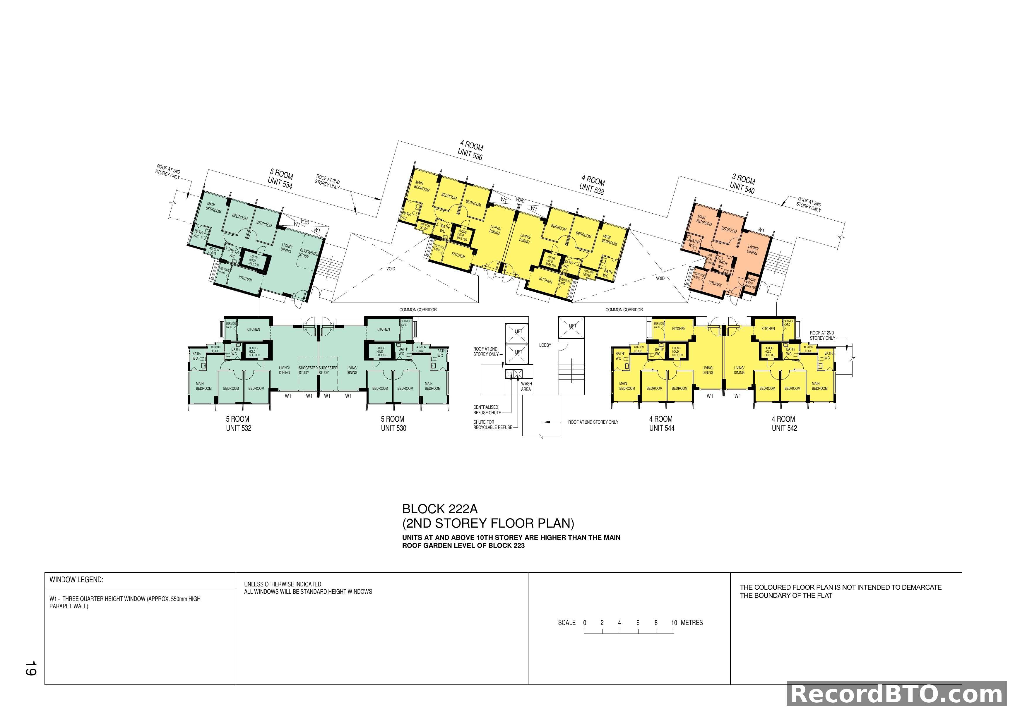 Block 222A: 2nd Storey Floor Plan
