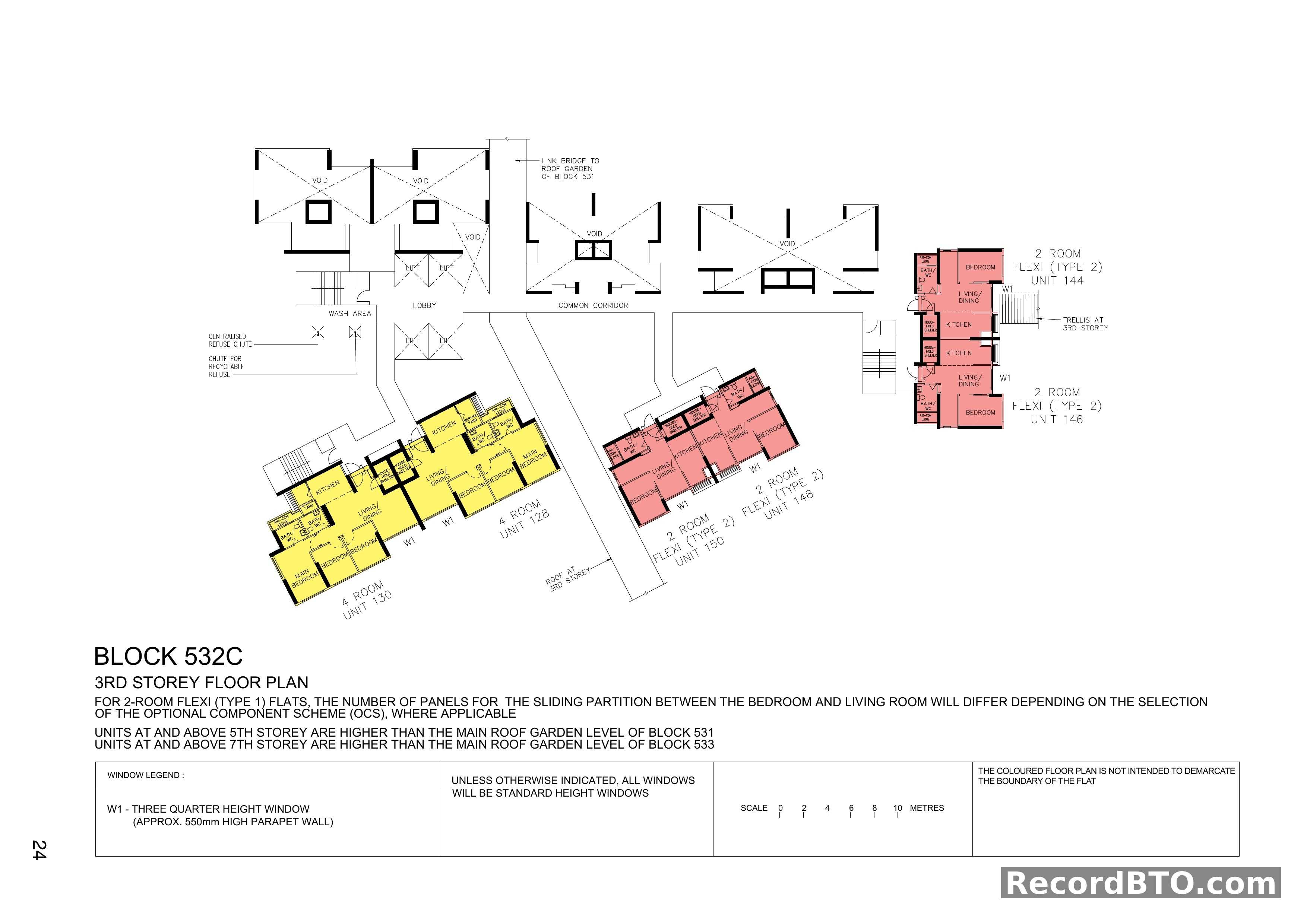 Block 532C: 3rd Storey Floor Plan