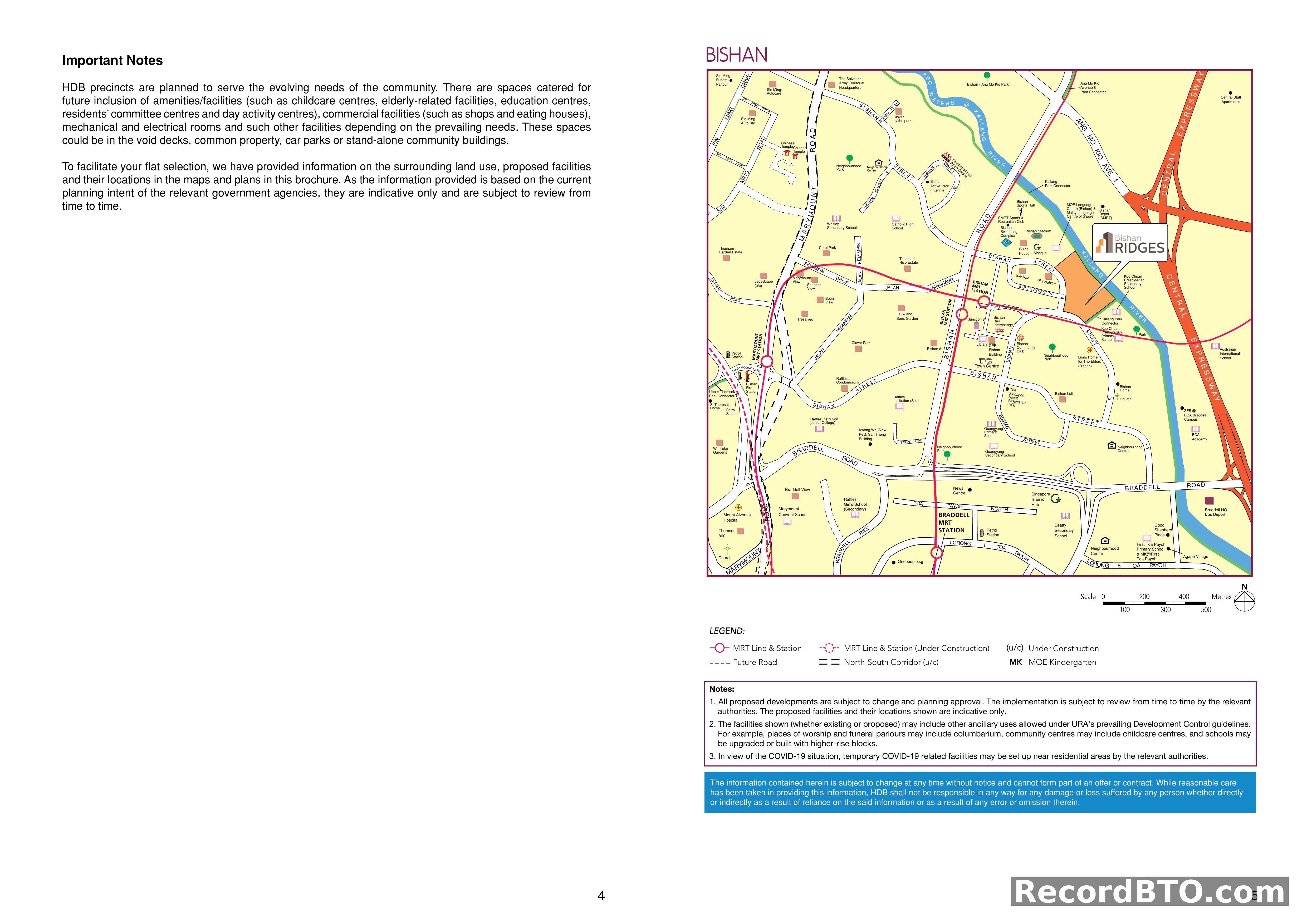 Bishan HDB BTO Area Map and General Information