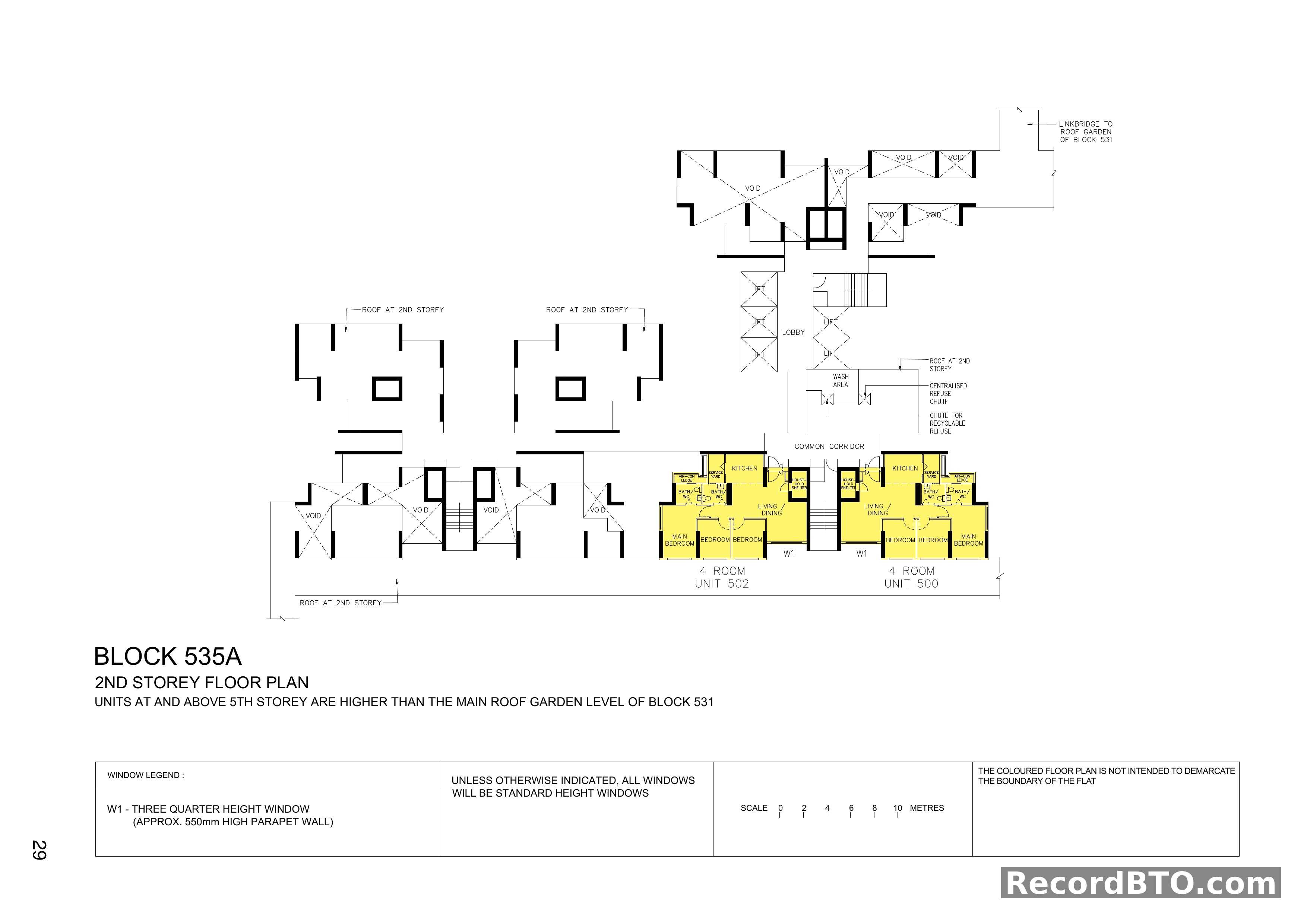 Block 535A: 2nd Storey Floor Plan