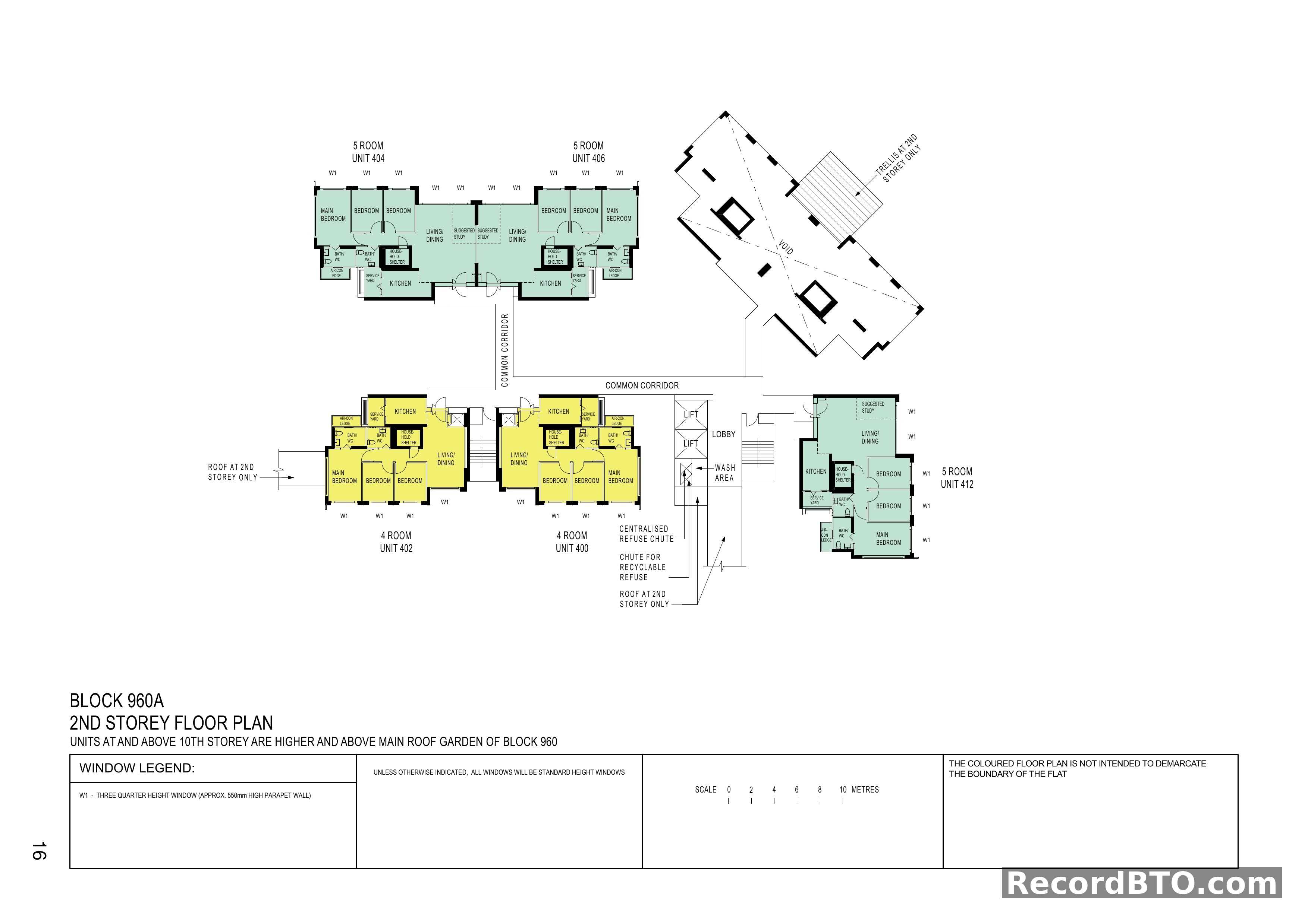 Block 960A: 2nd Storey Floor Plans and Common Areas