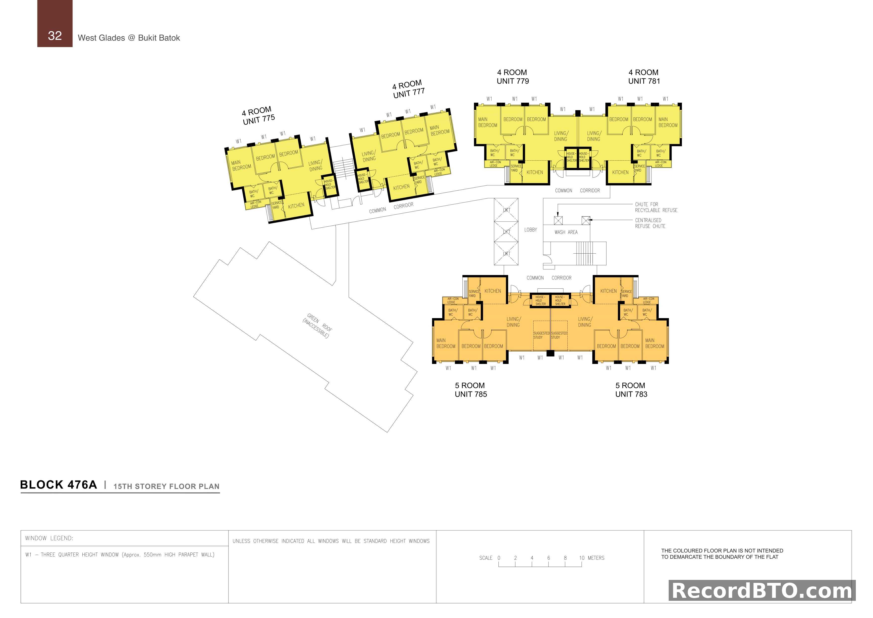 Block 476A: 15th Storey Floor Plan