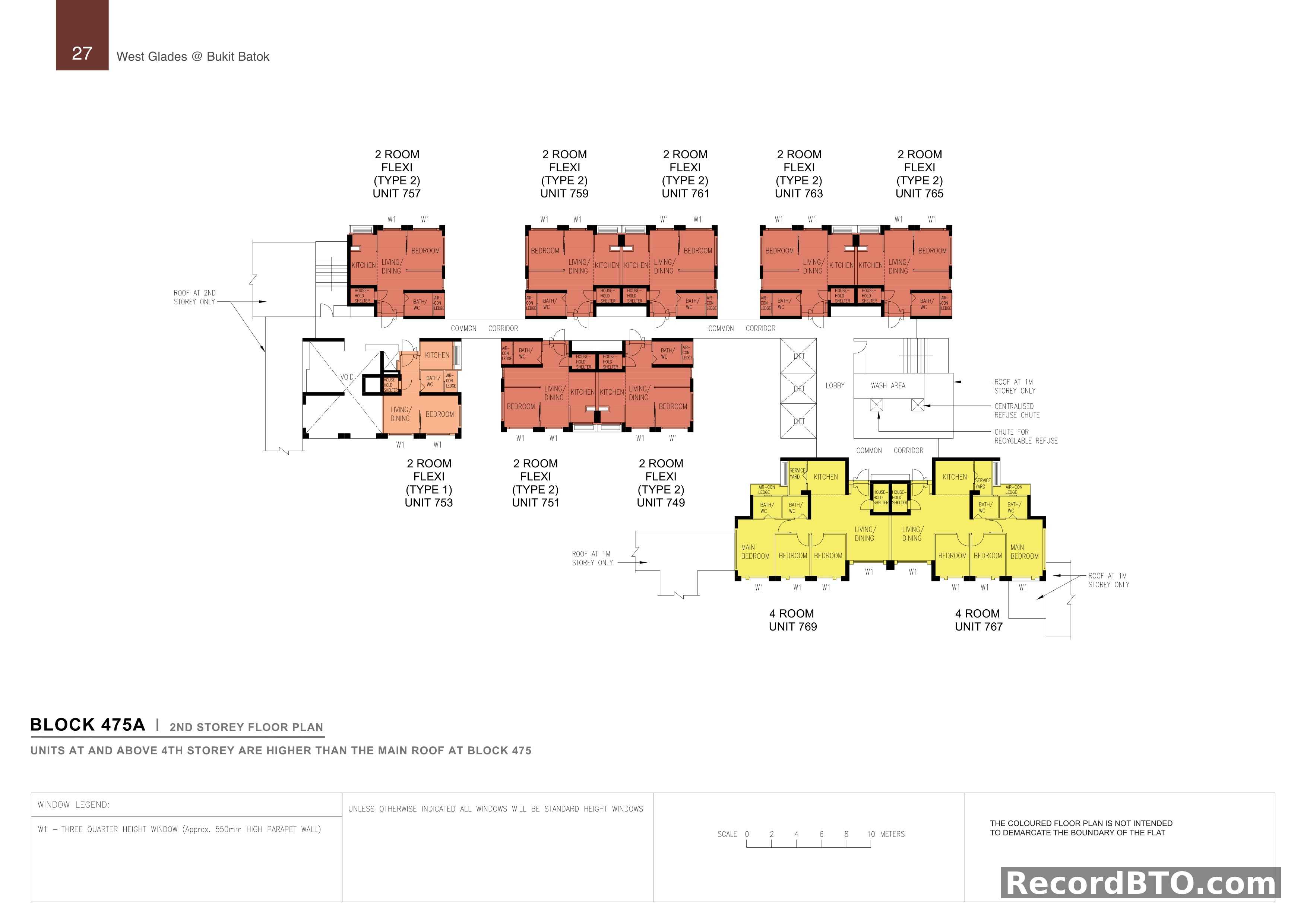 Block 475A: 2nd Storey Floor Plan