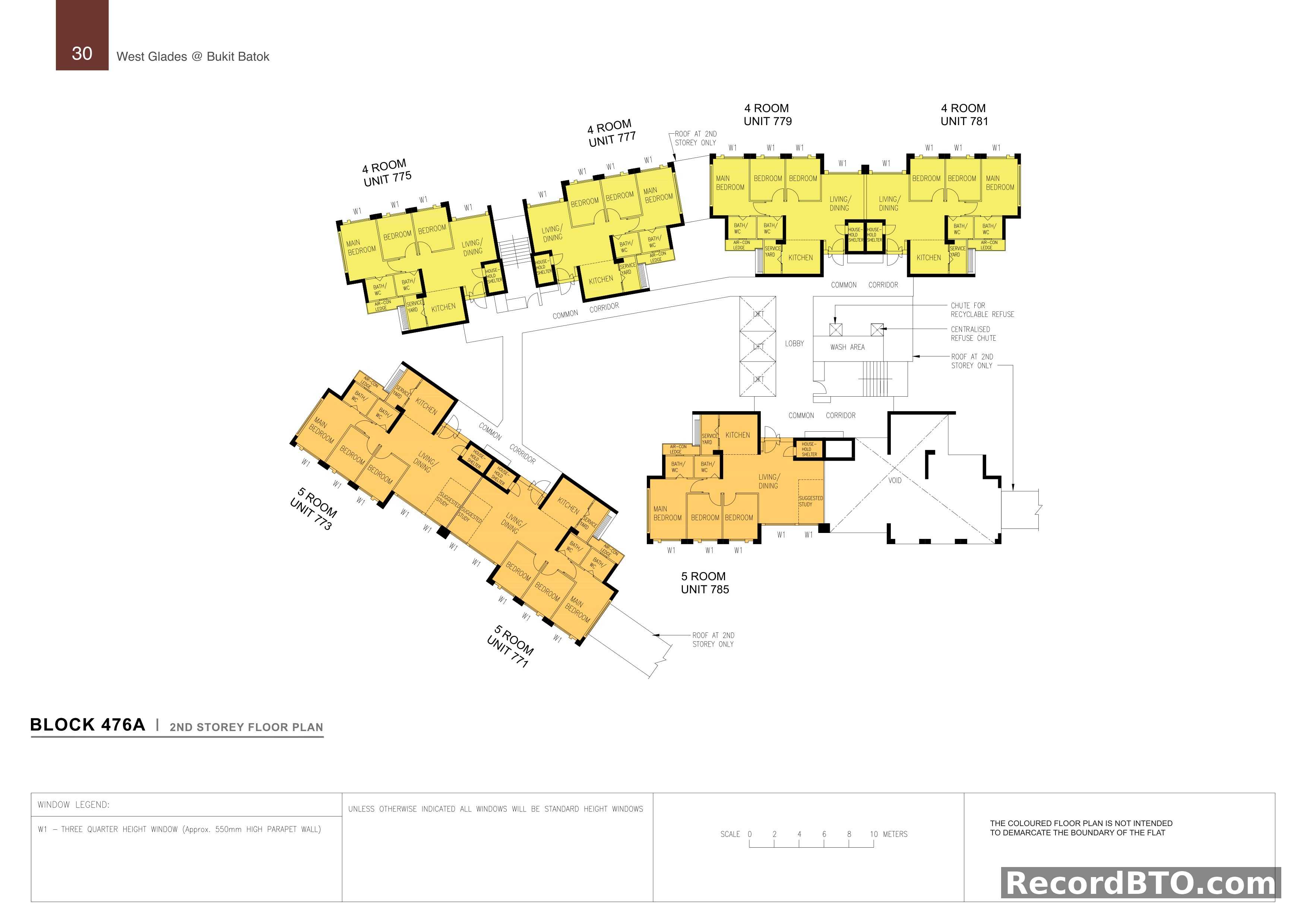 Block 476A: 2nd Storey Floor Plan