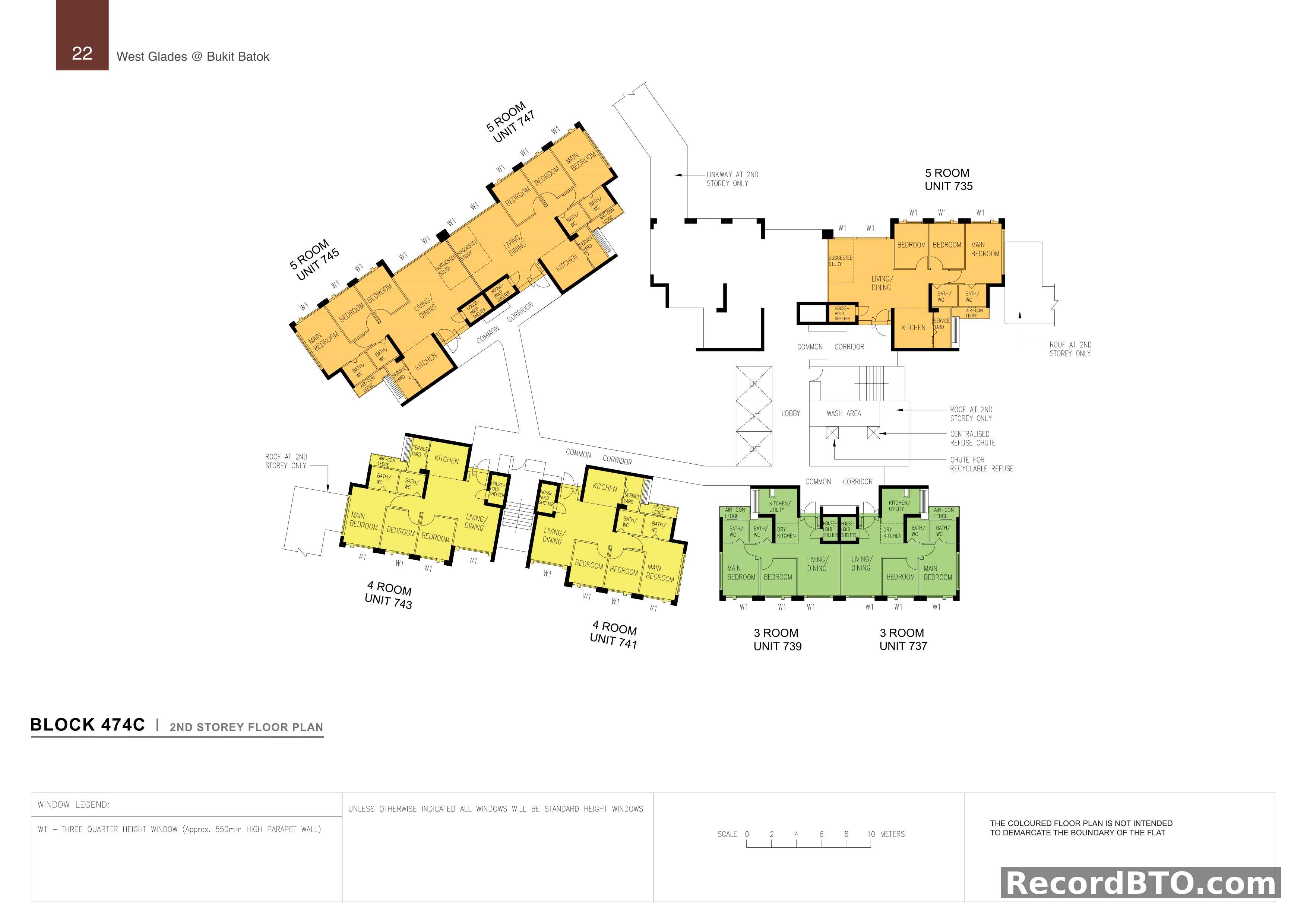 Block 474C: 2nd Storey Floor Plan