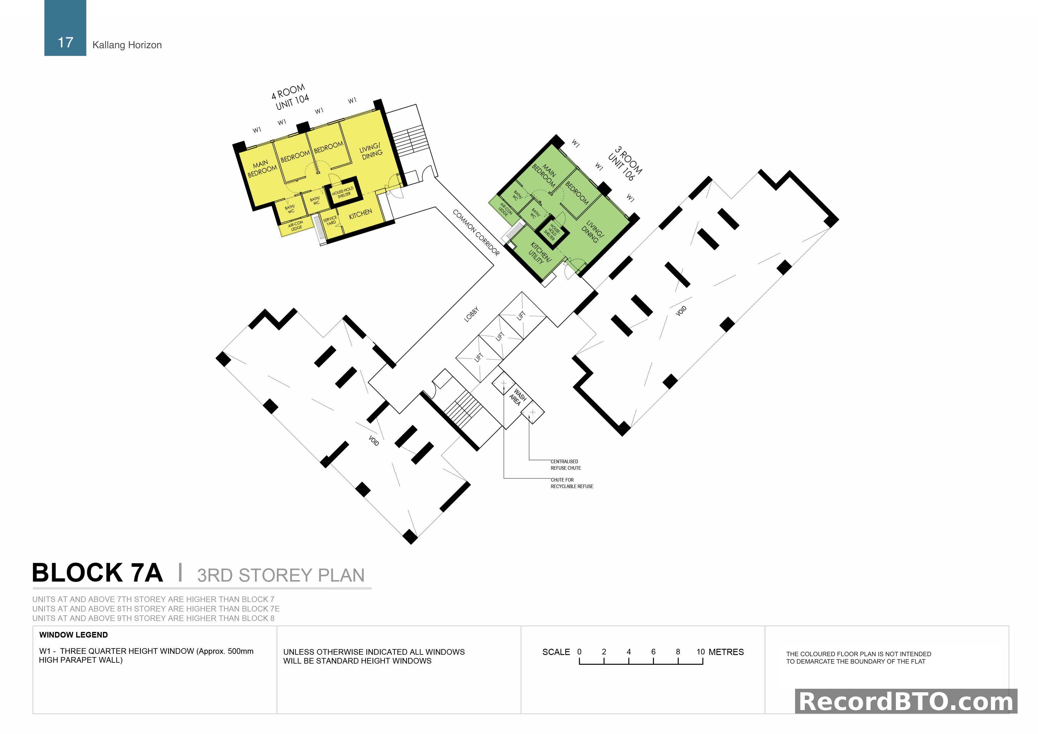 Block 7A: 3rd Storey Floor Plan