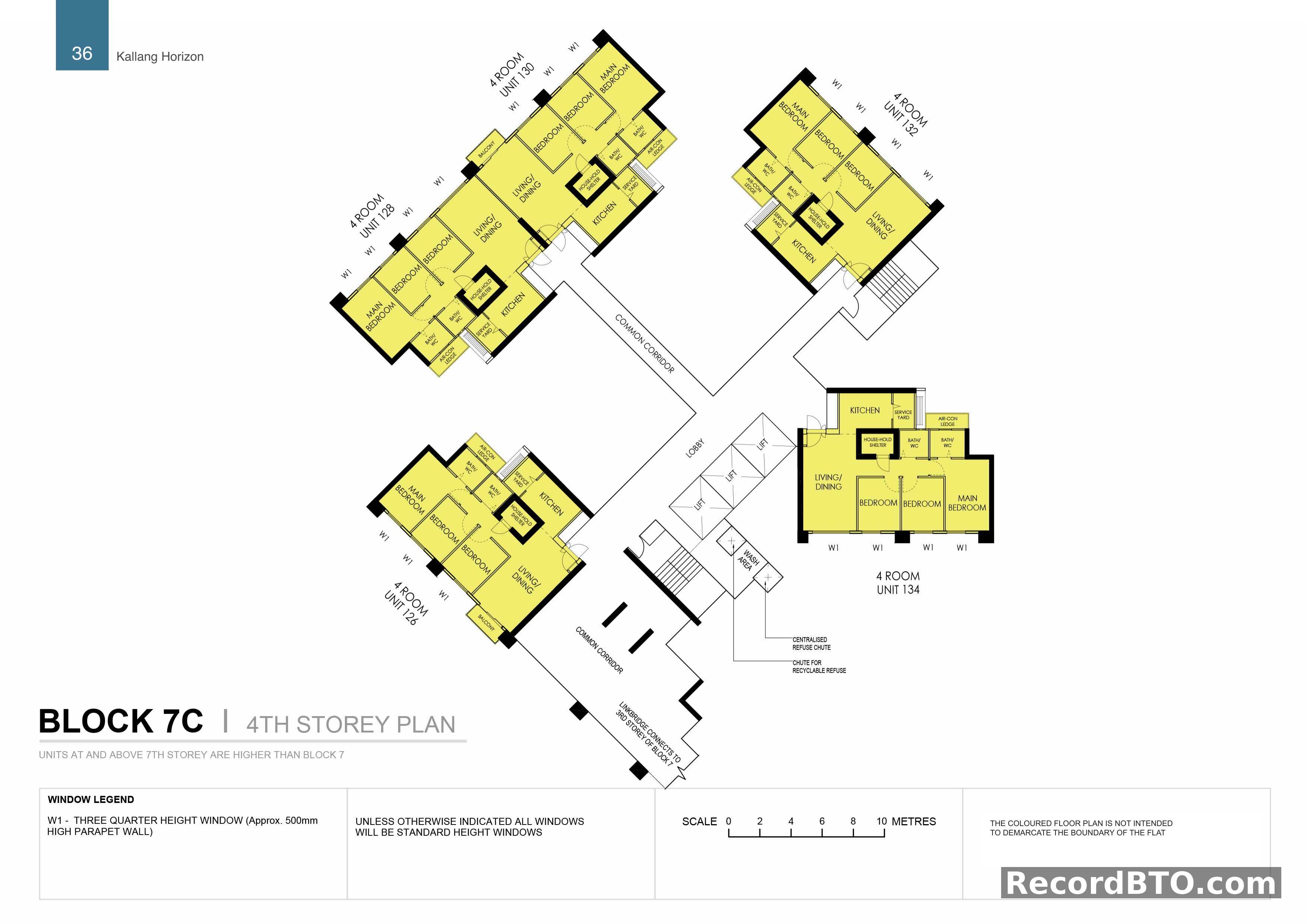 Block 7C: 4th Storey Floor Plan