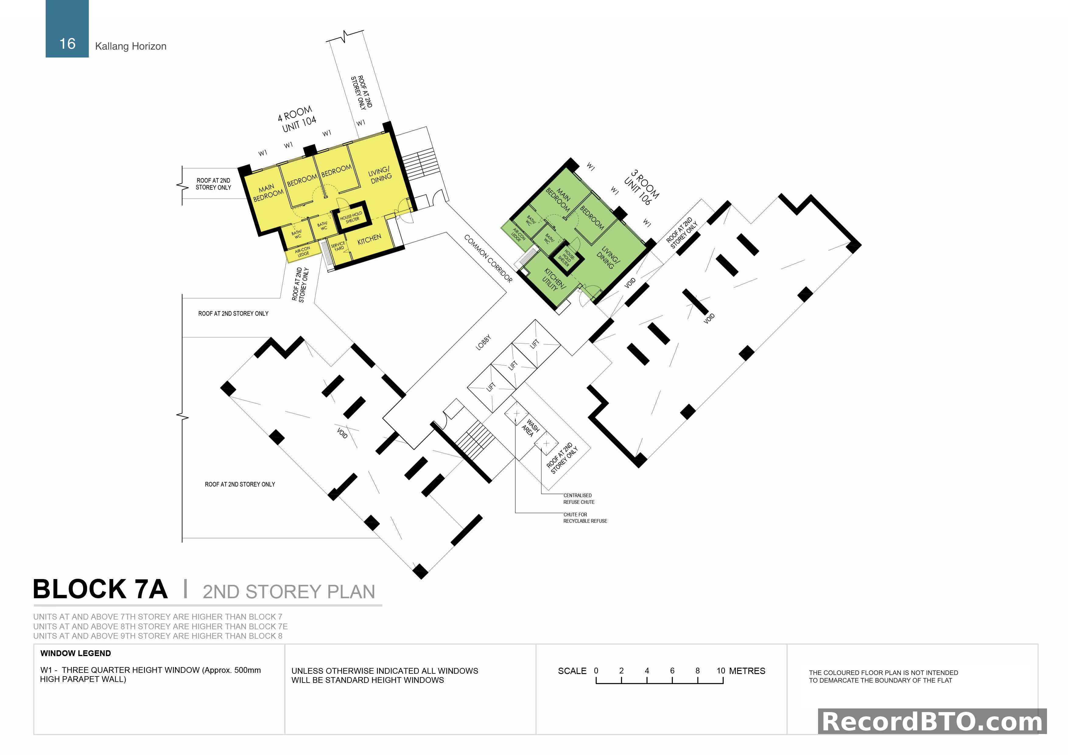 Block 7A: 2nd Storey Floor Plan