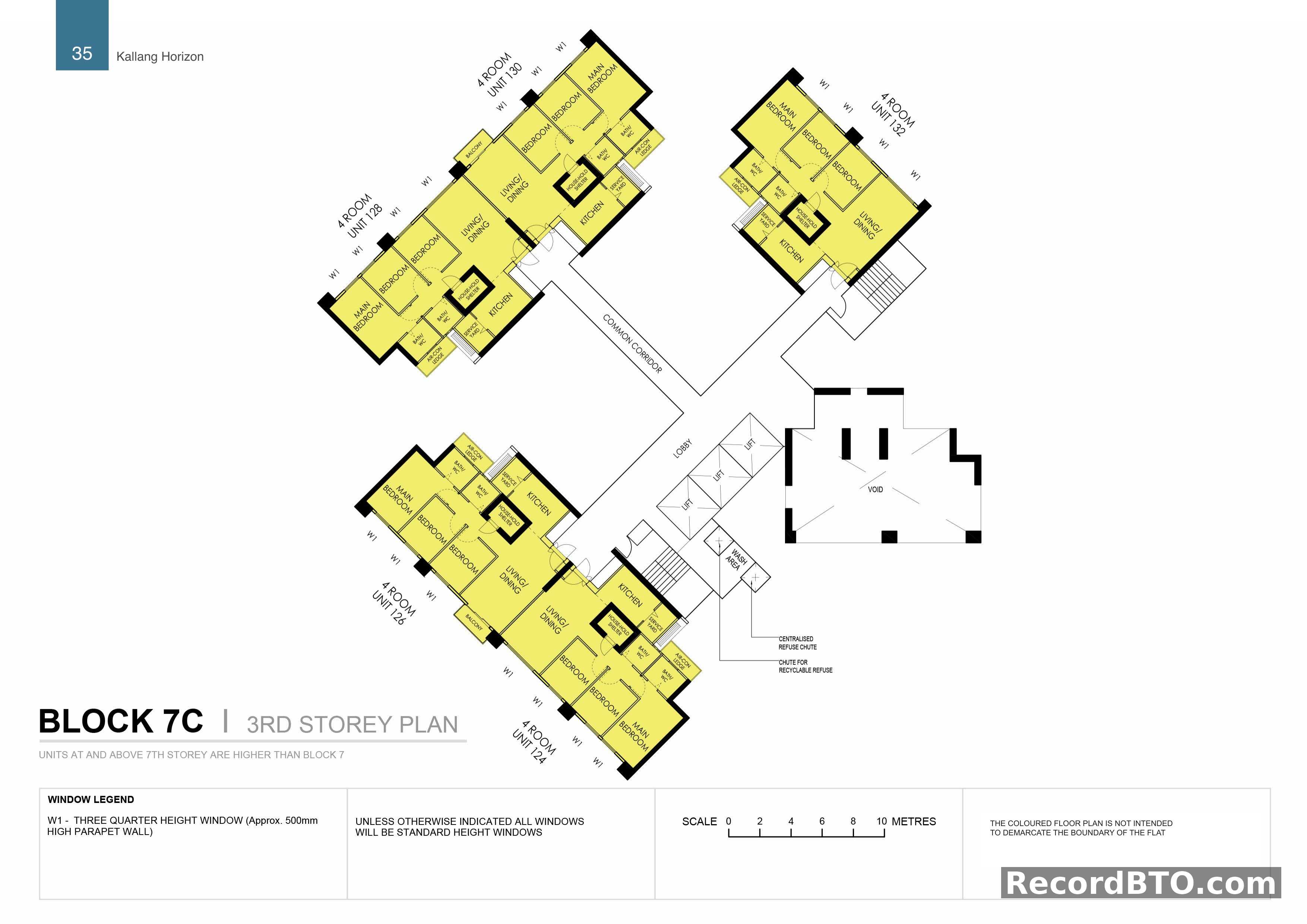 Block 7C: 3rd Storey Floor Plan