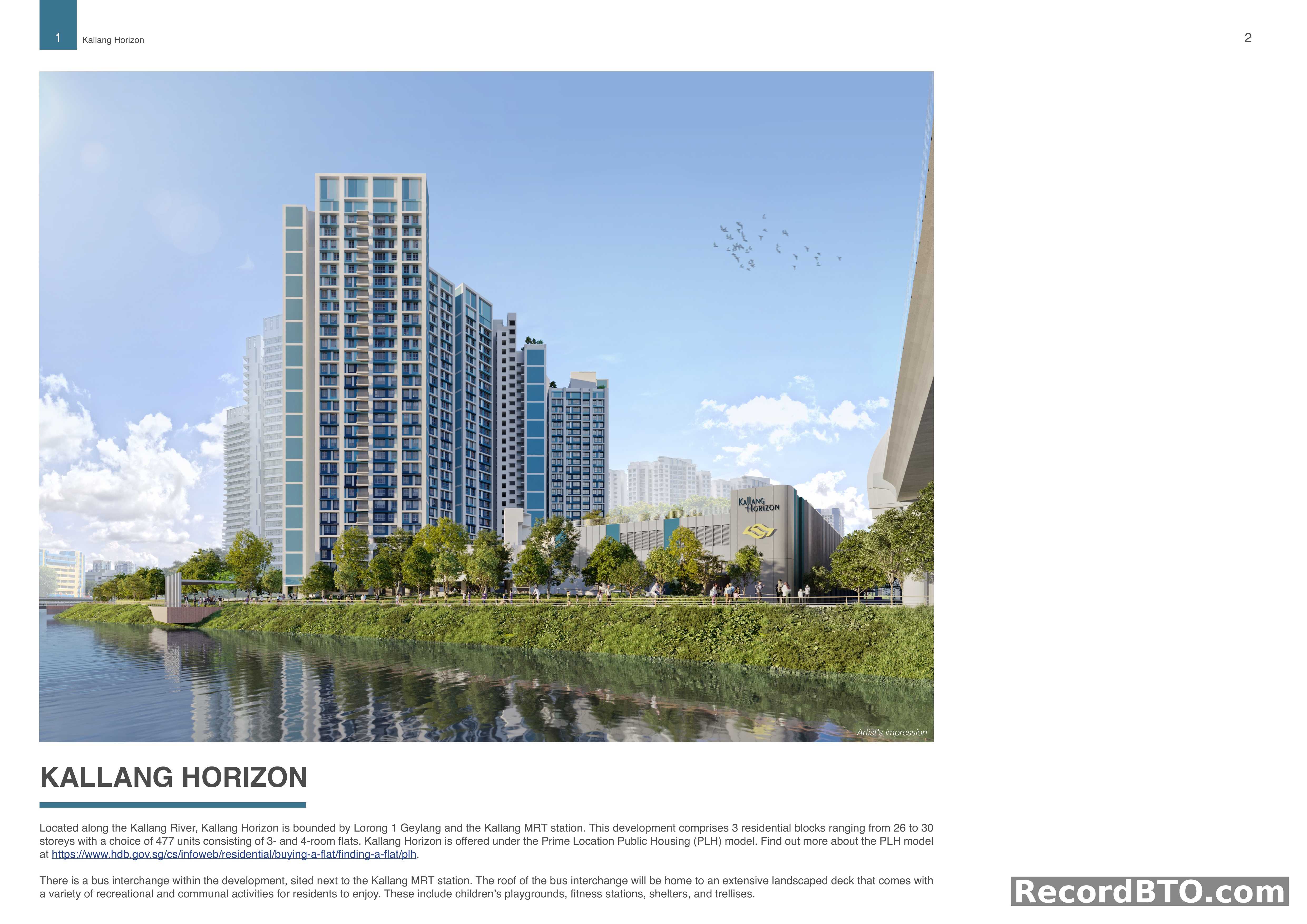 Artist's Impression & Project Overview for HDB BTO Development