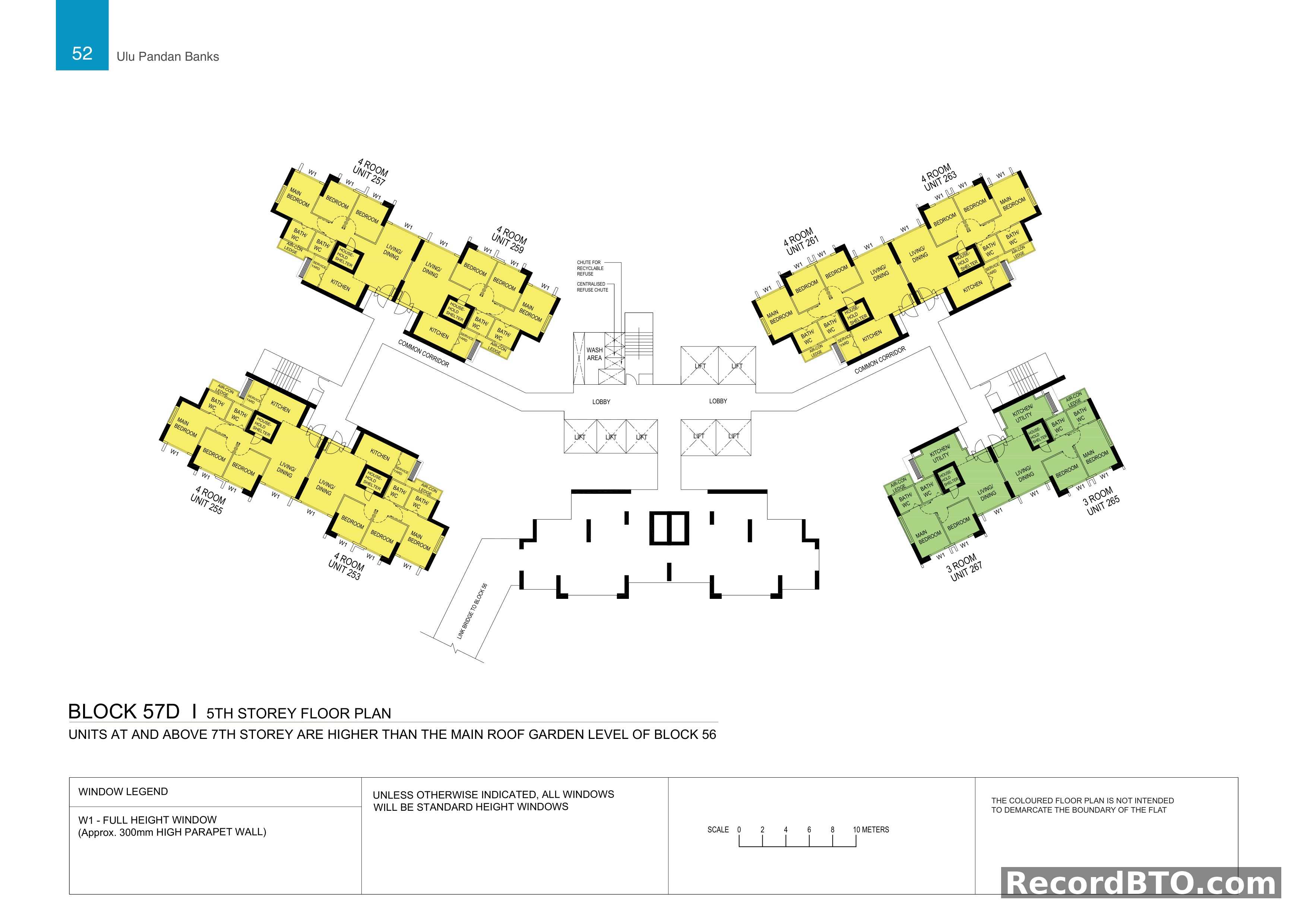 Block 57D: 5th Storey Floor Plan