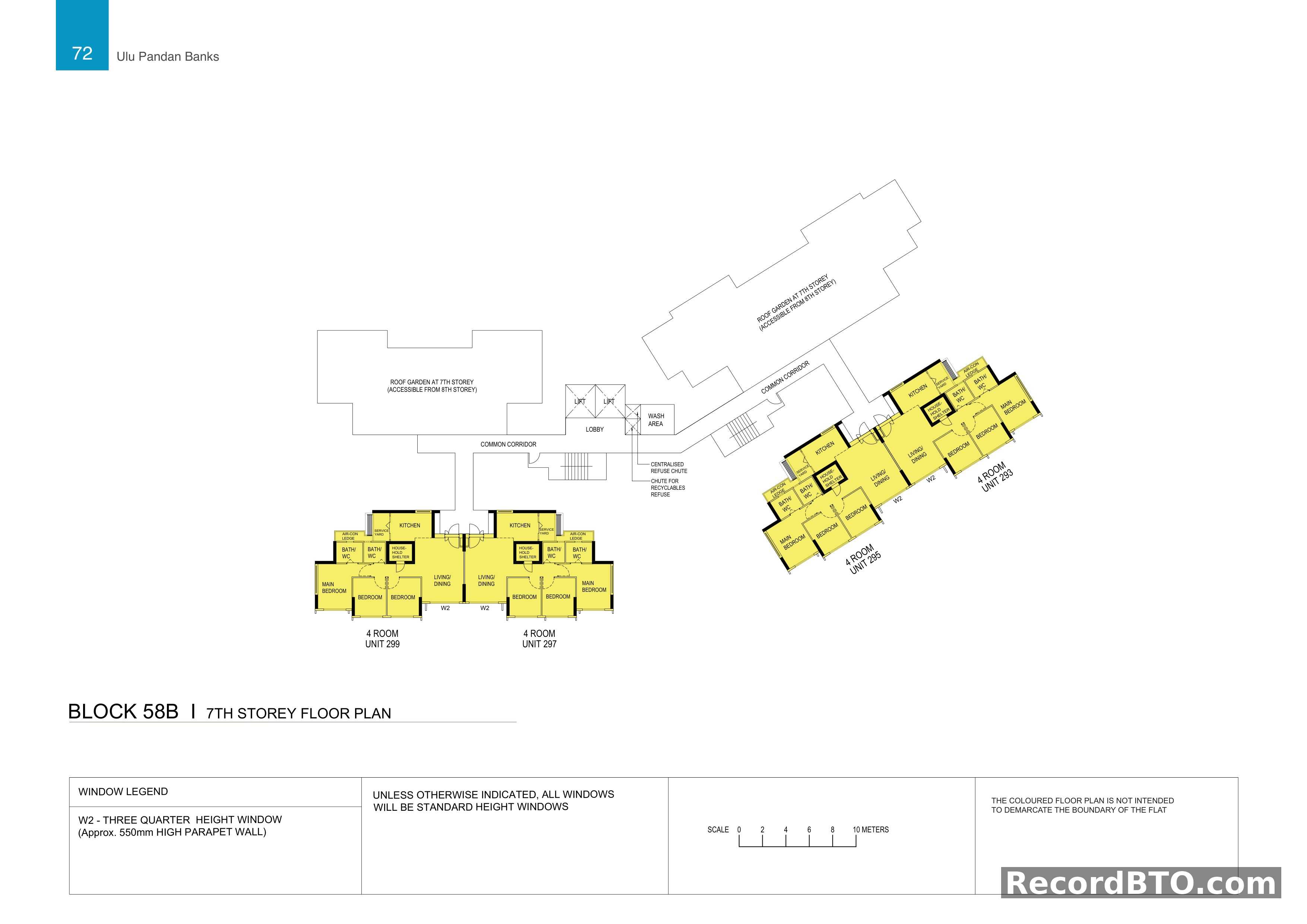Block 58B: 7th Storey Floor Plan & Common Areas