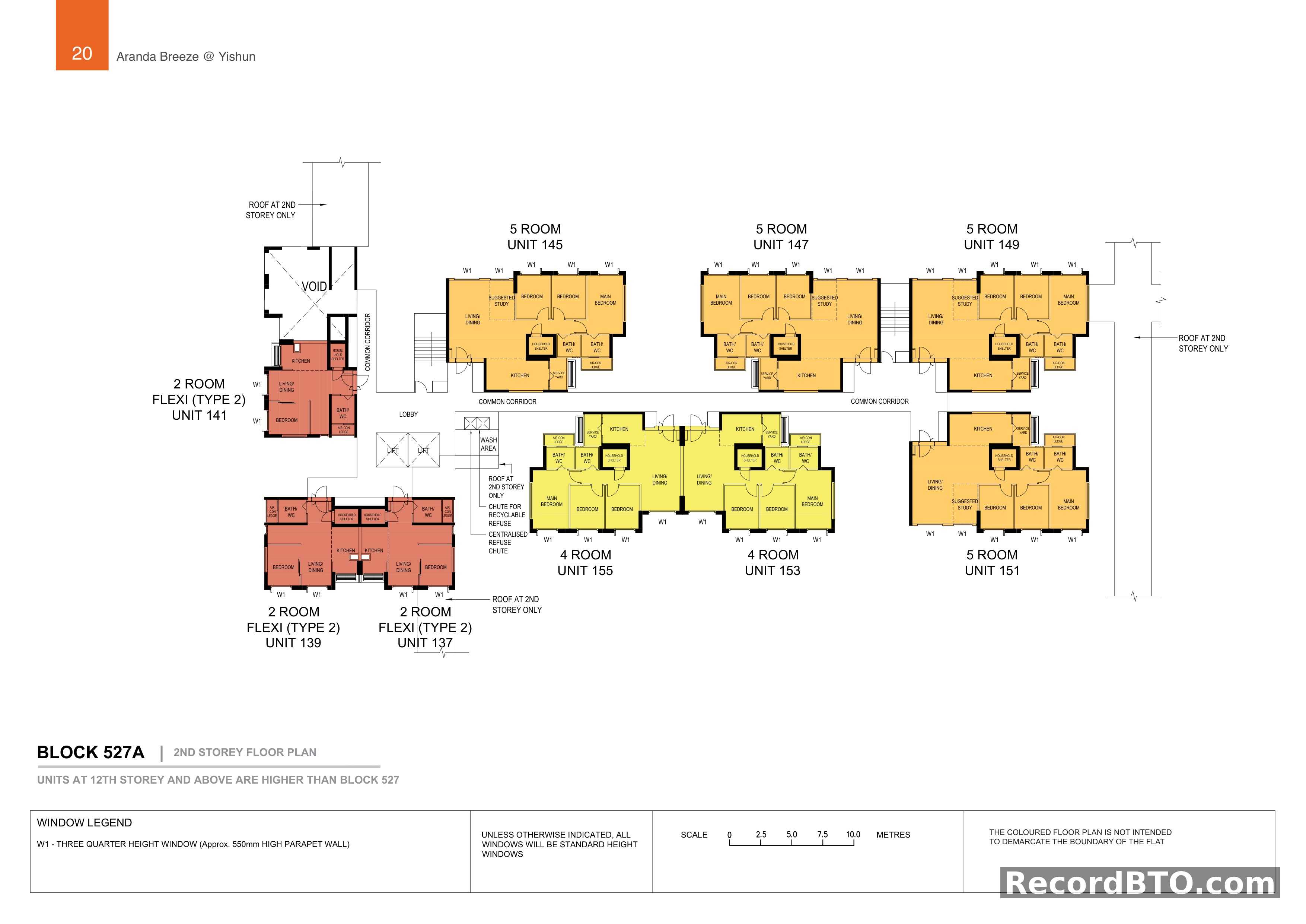 Block 527A: 2nd Storey Floor Plans