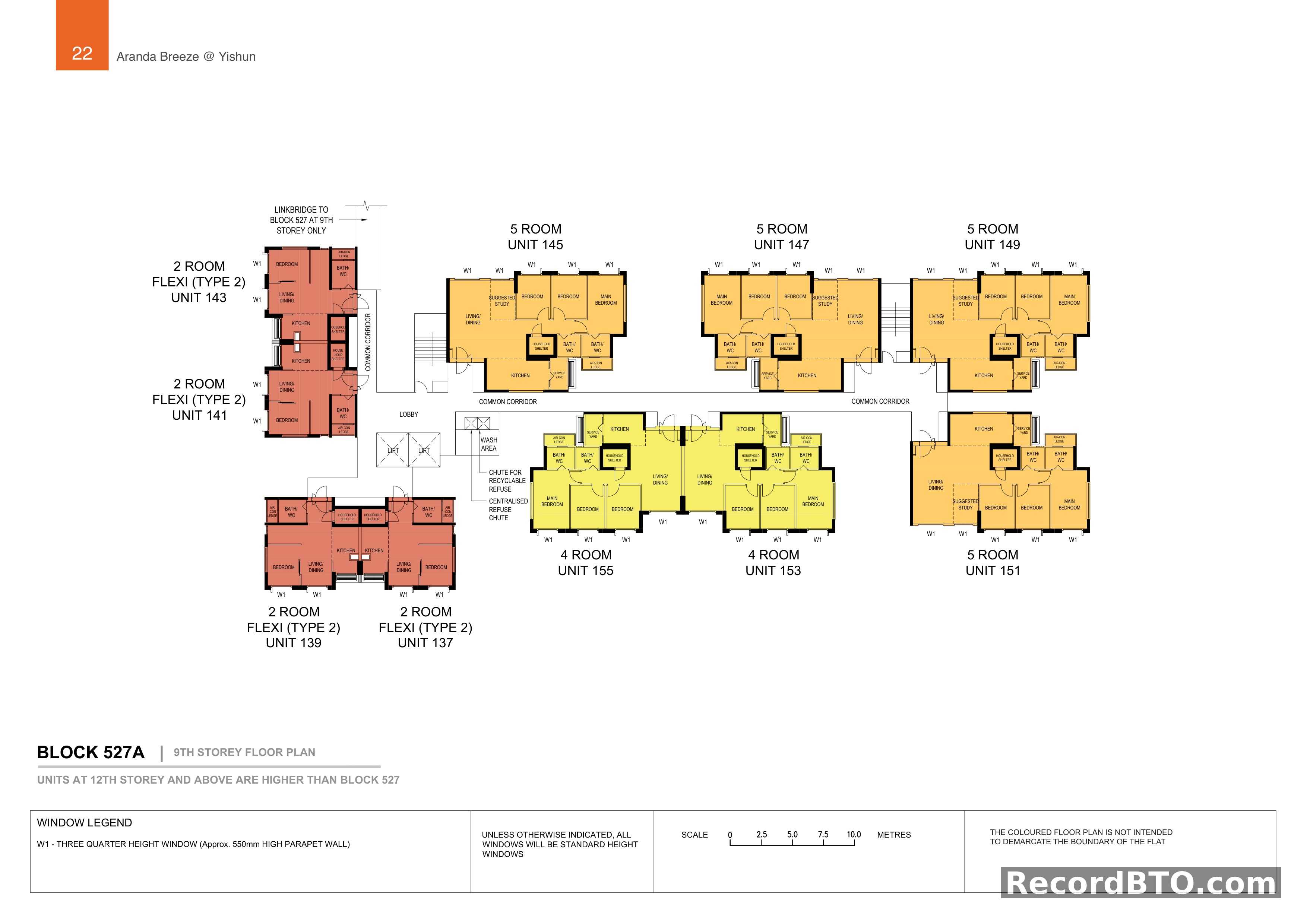 Block 527A: 9th Storey Floor Plan