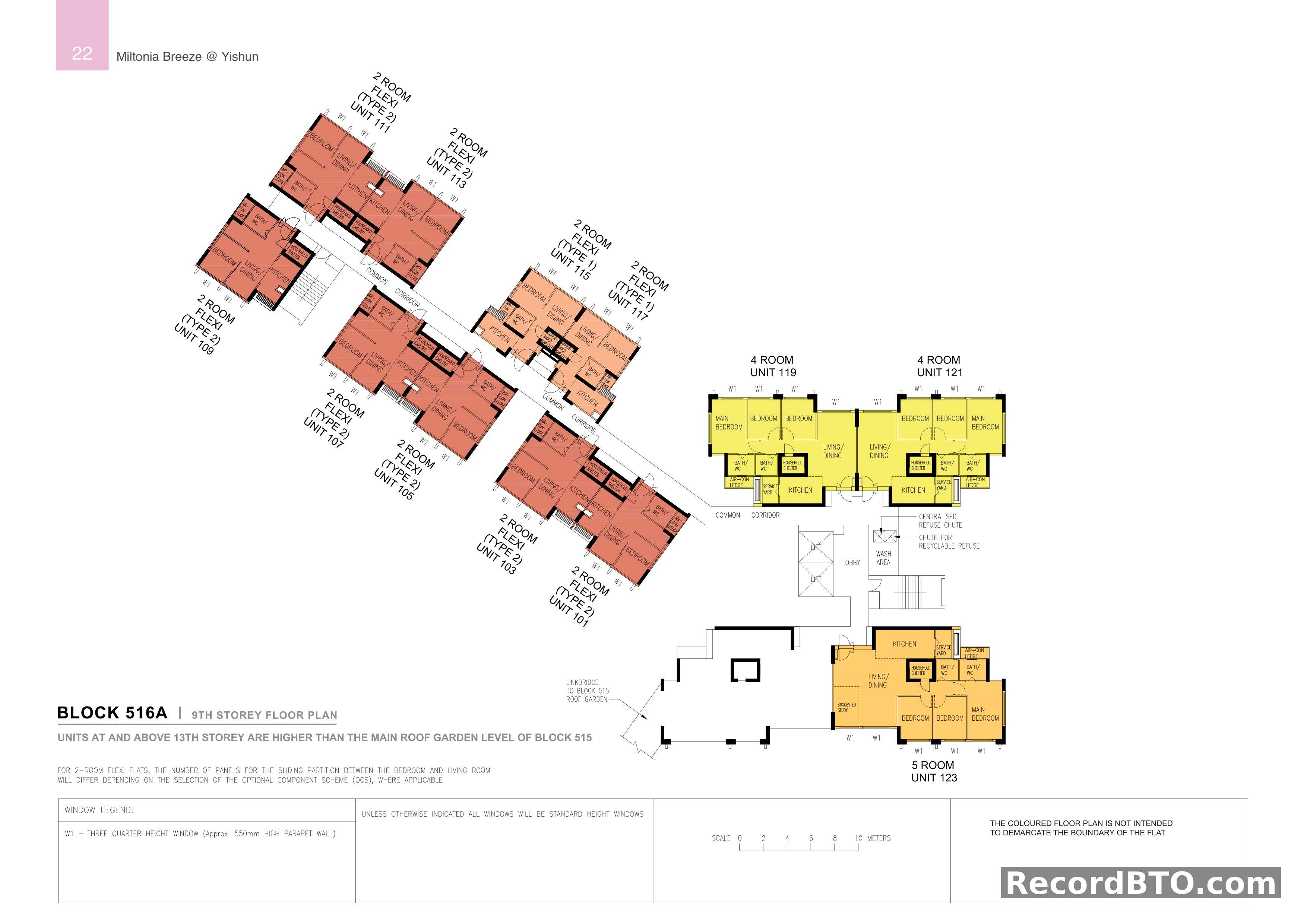 Block 516A: 9th Storey Floor Plan Details