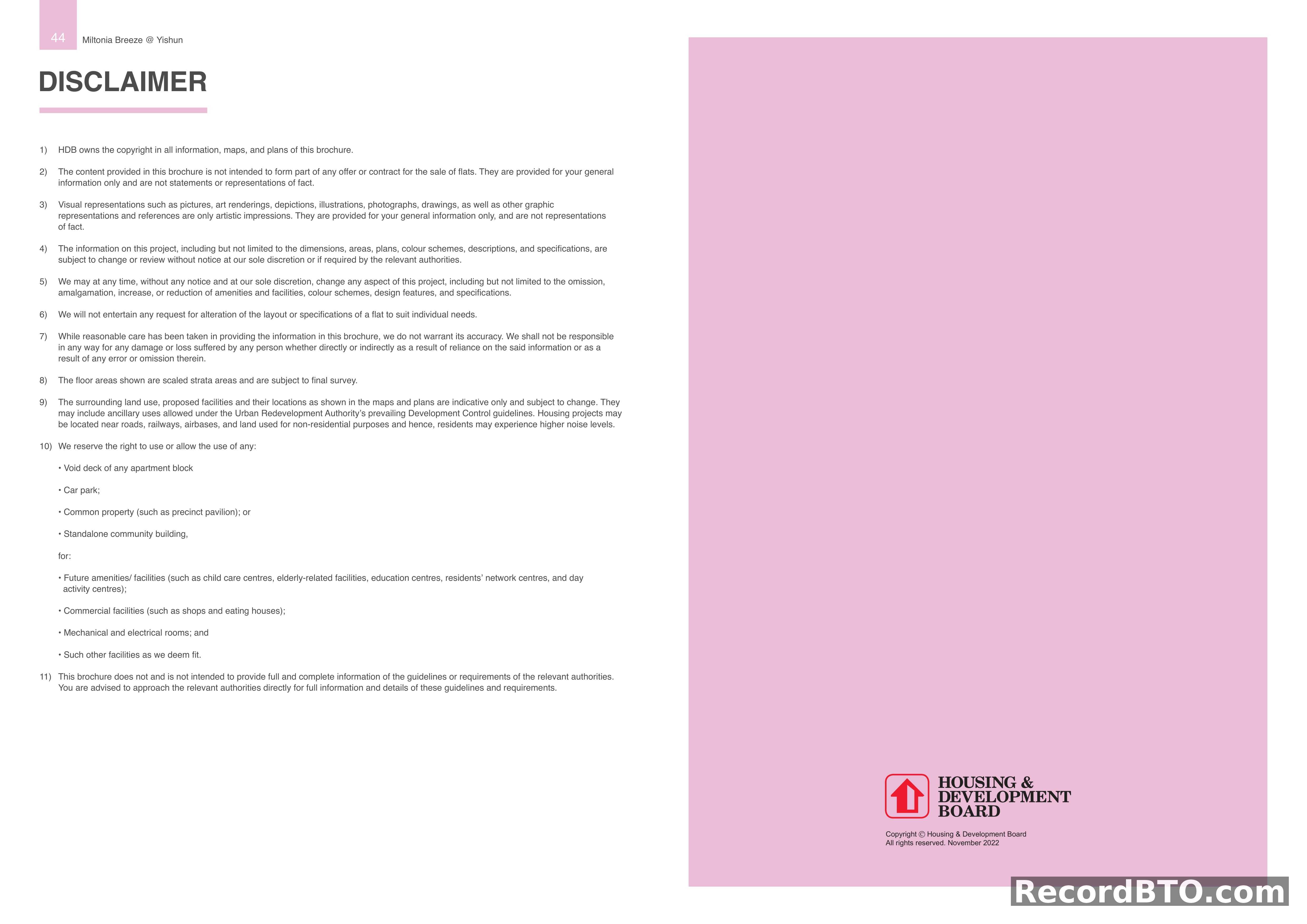 Property Brochure Disclaimer